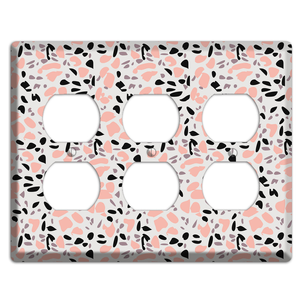 Rose Noir Confetti 3 Duplex Wallplate