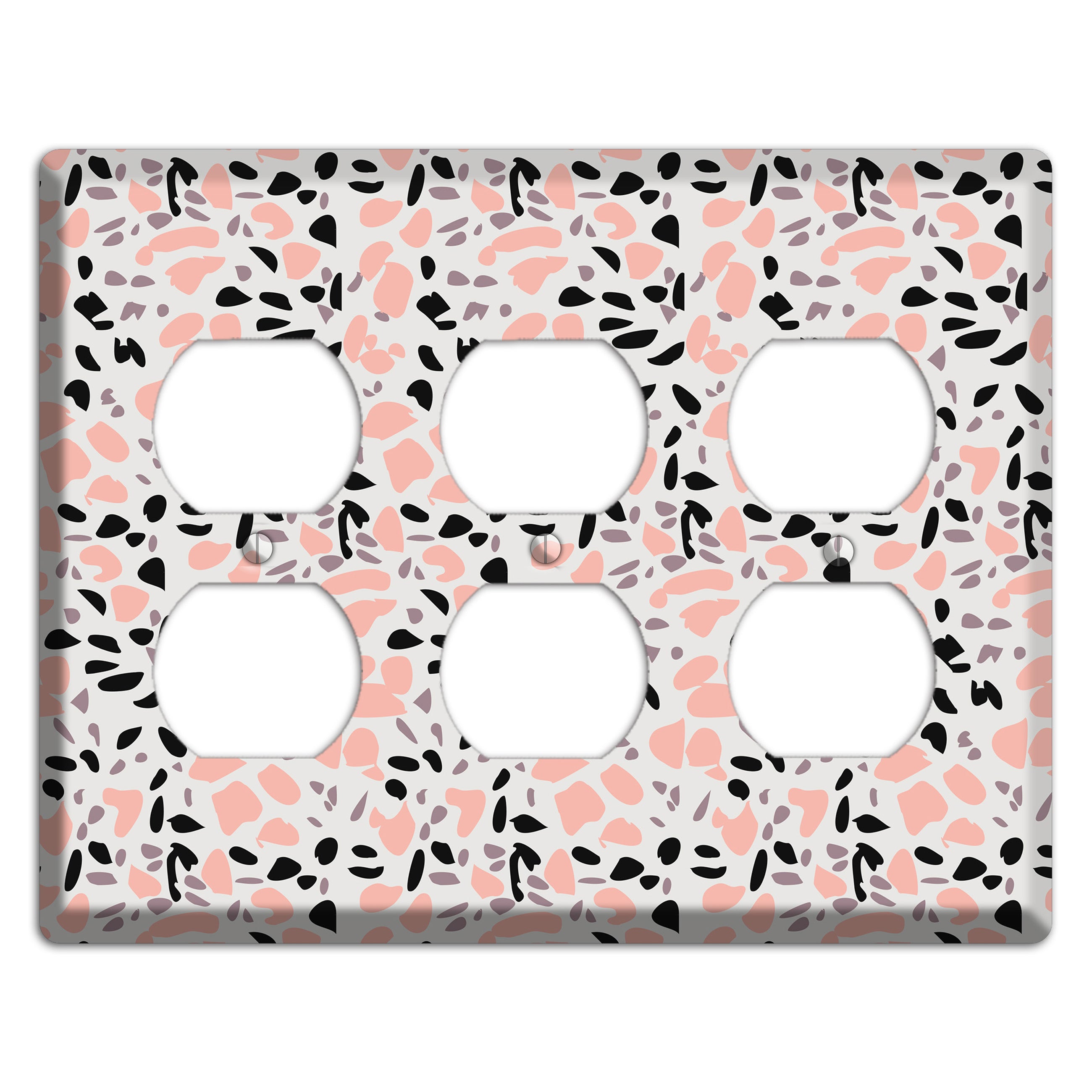 Rose Noir Confetti 3 Duplex Wallplate