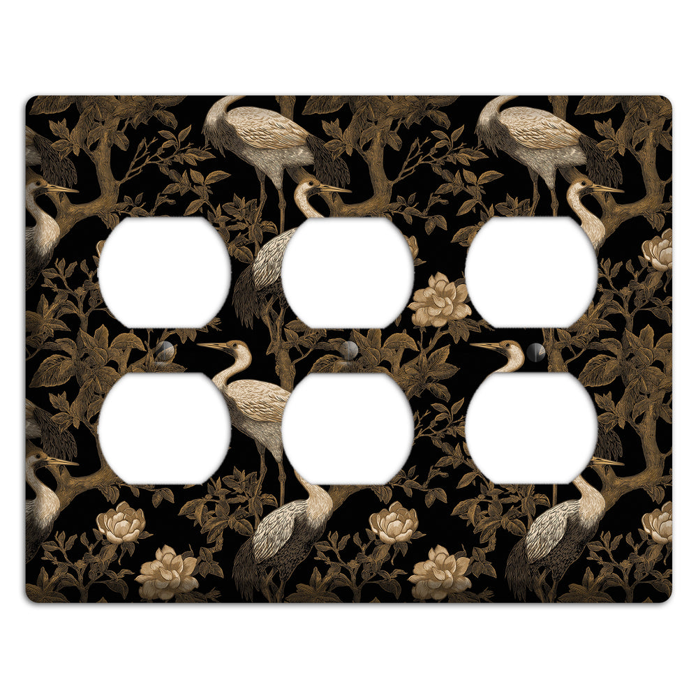 Obsidian Heron Dusk 3 Duplex Wallplate