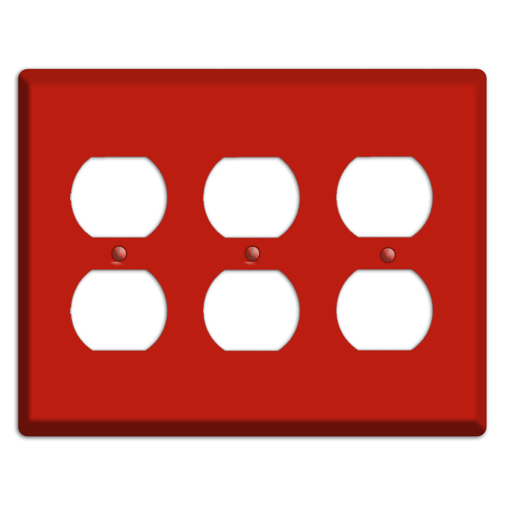 Baxter Simply Red 3 Duplex Wallplate