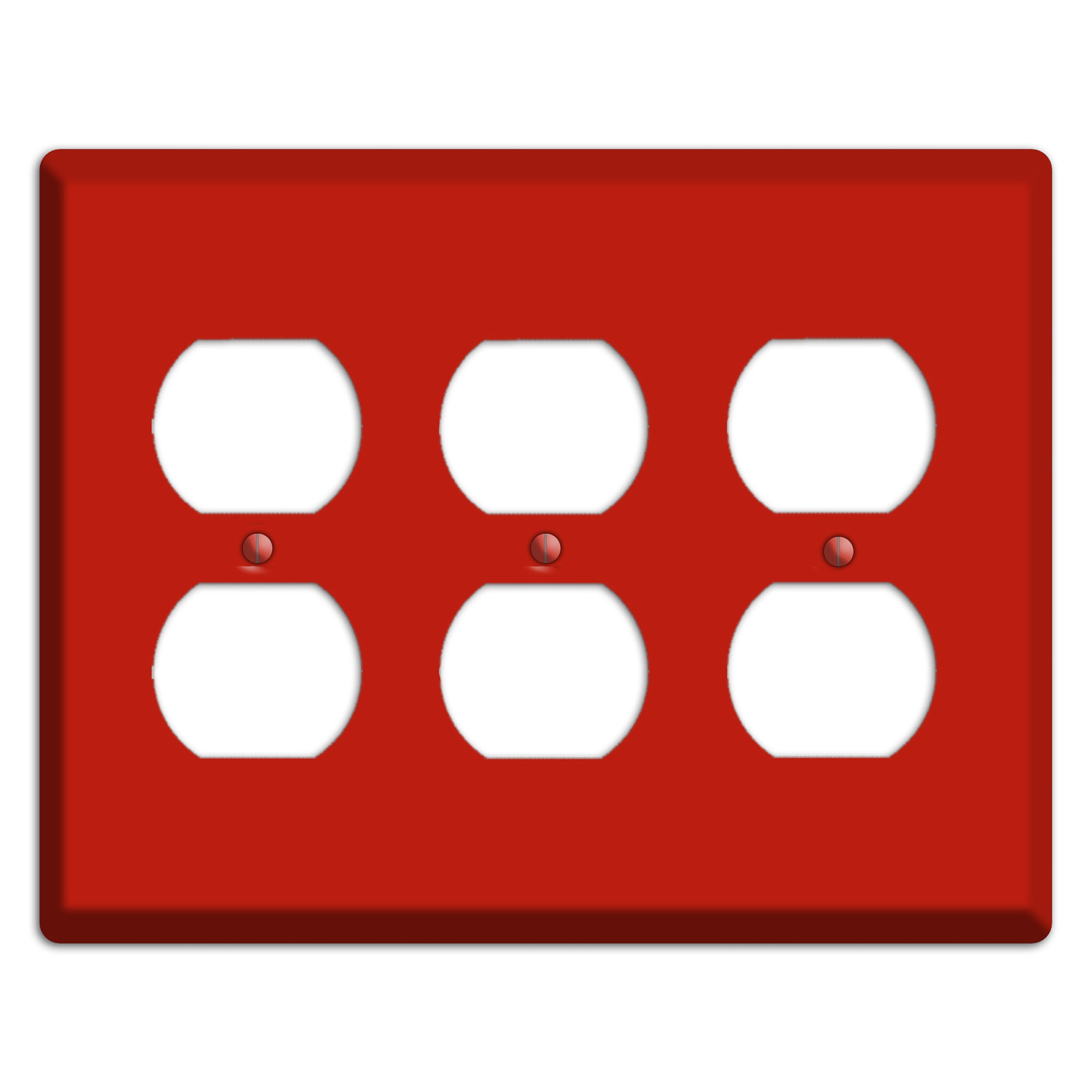 Baxter Simply Red 3 Duplex Wallplate