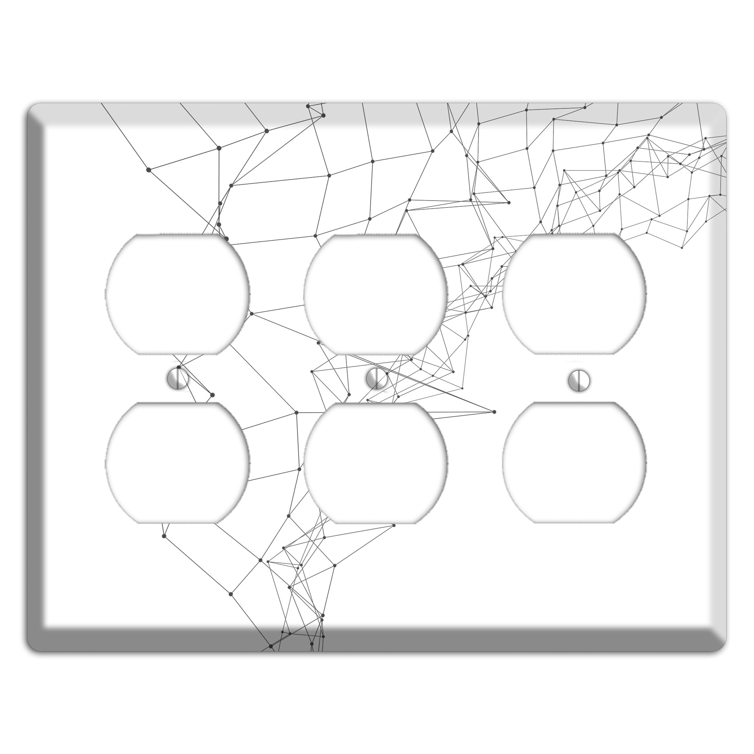 Neural Drift Lines 3 Duplex Wallplate