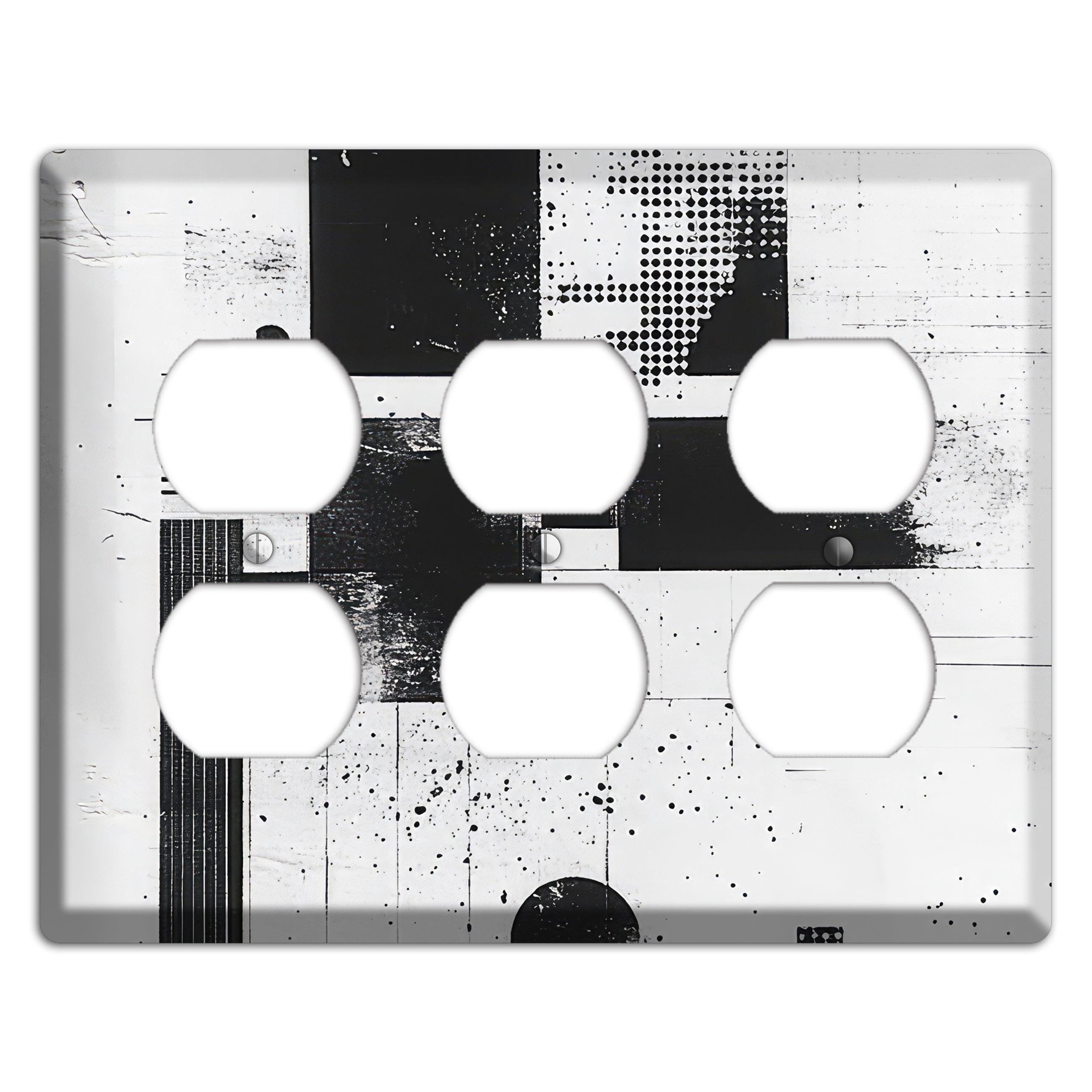 Signal & Static 3 Duplex Wallplate