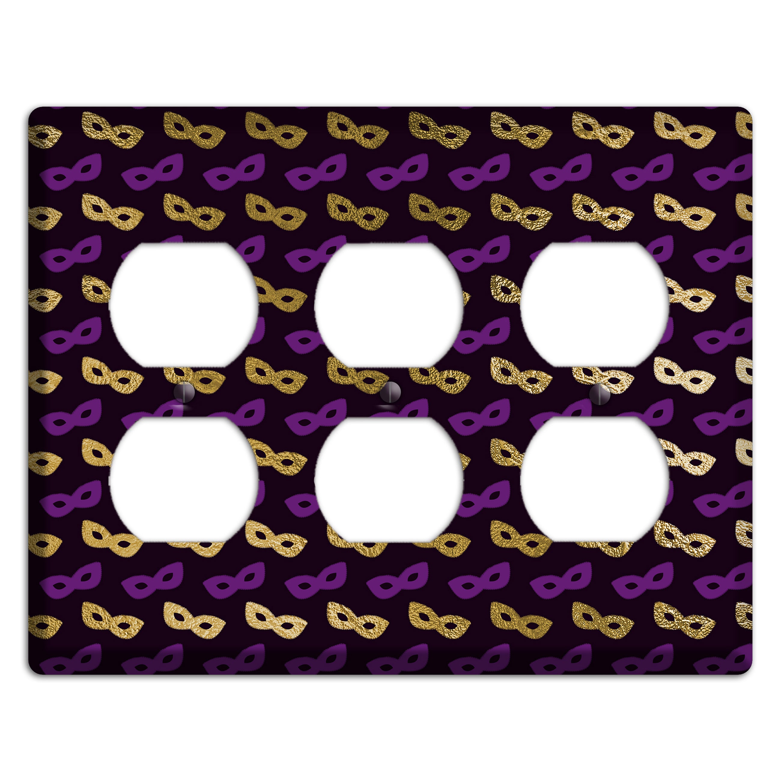 Midnight Masque 3 Duplex Wallplate