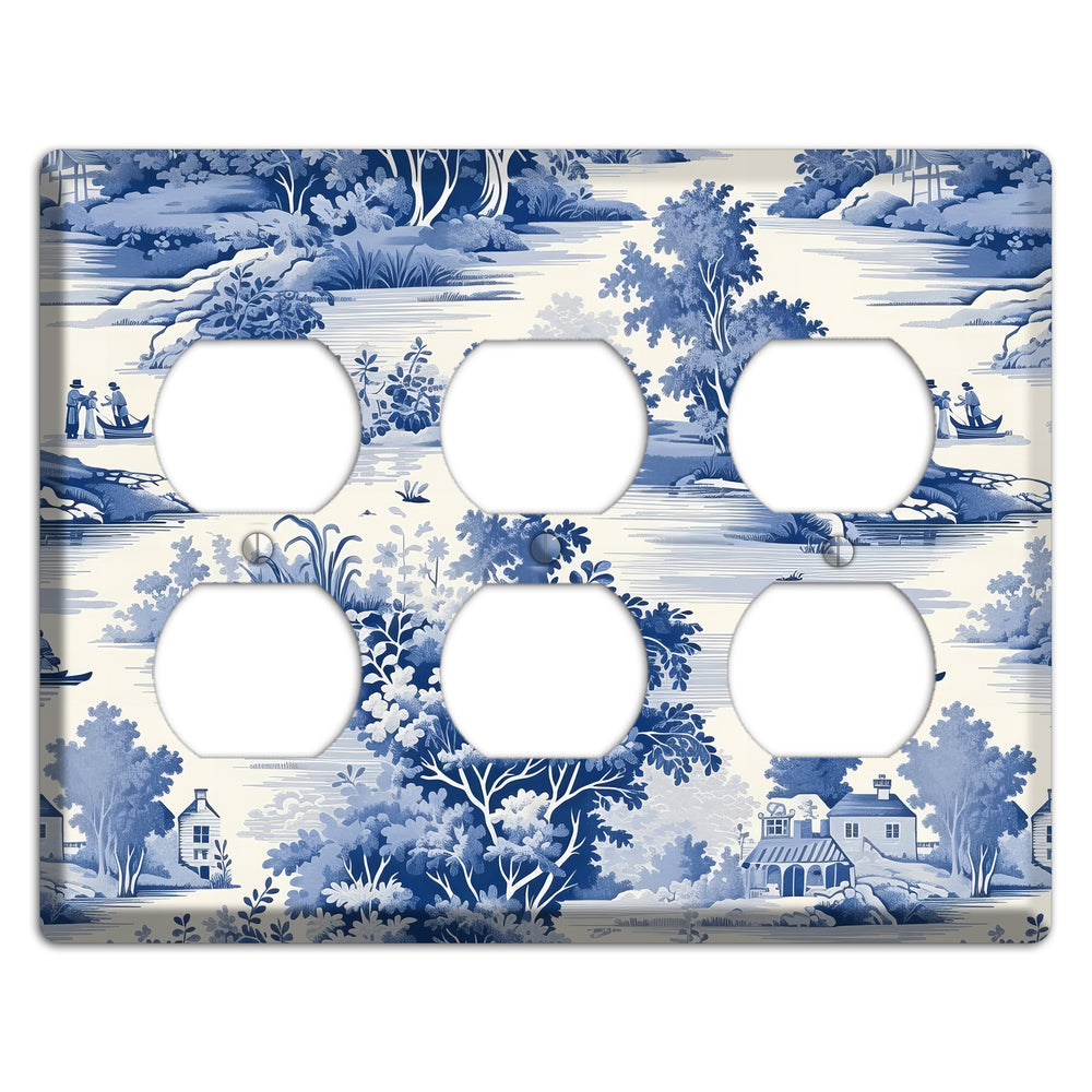 River & Reverie 3 Duplex Wallplate