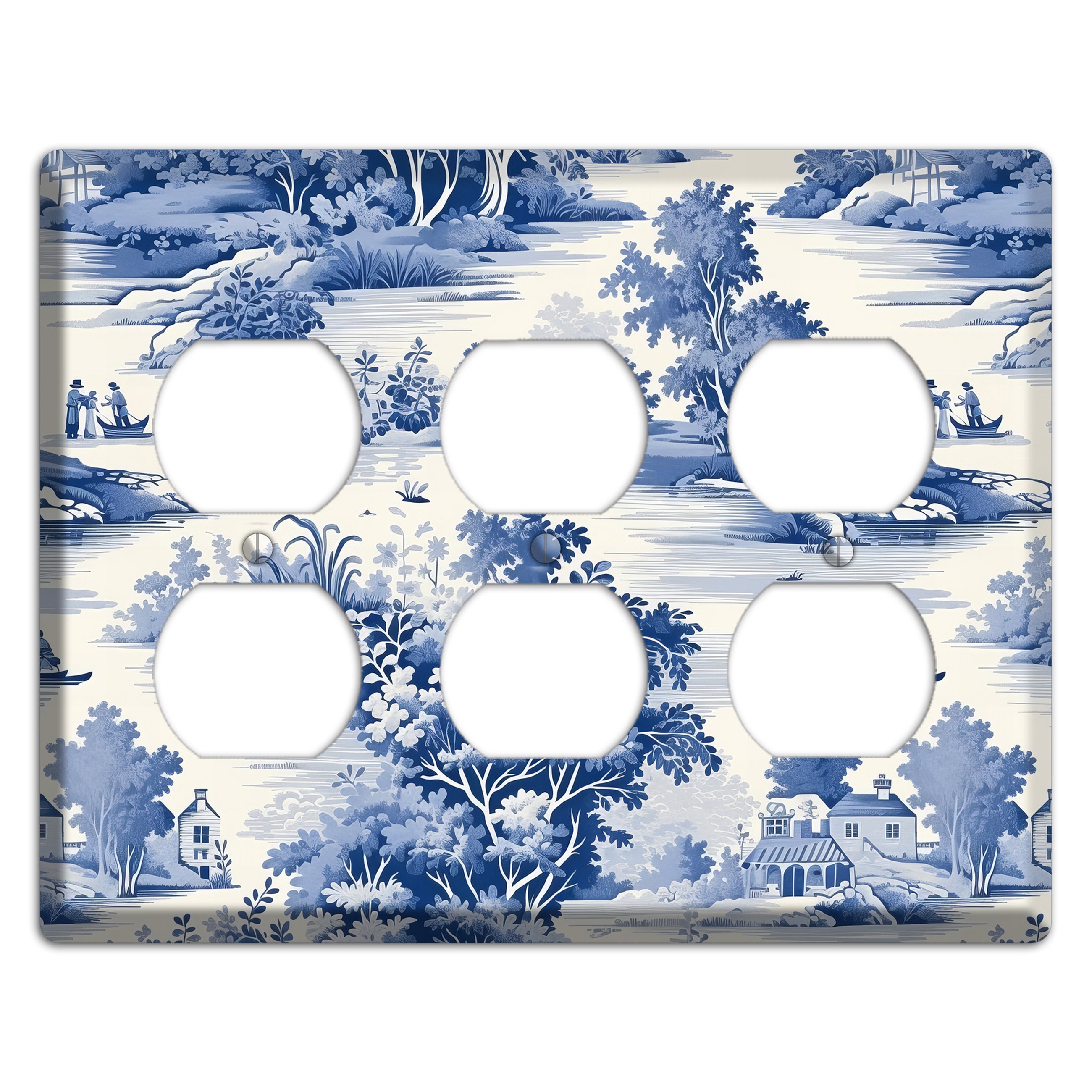 River & Reverie 3 Duplex Wallplate