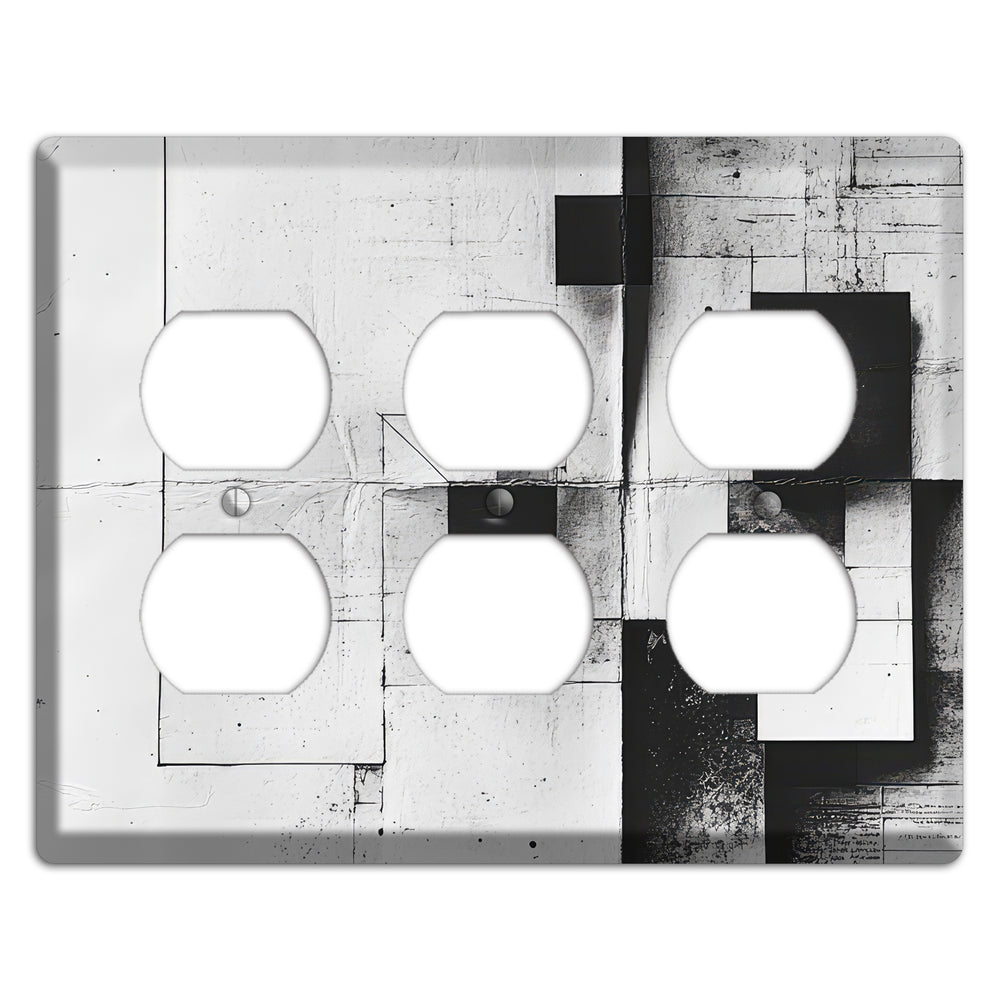 Fractured Blueprint Drift 3 Duplex Wallplate