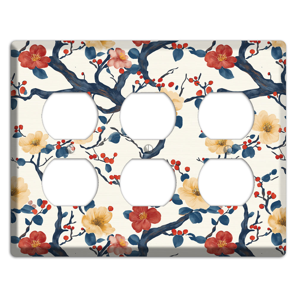 Berry Branch Reverie 3 Duplex Wallplate