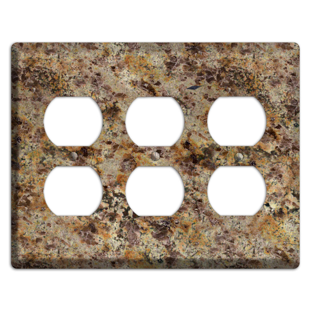 Golden Crystal Granite 3 Duplex Wallplate