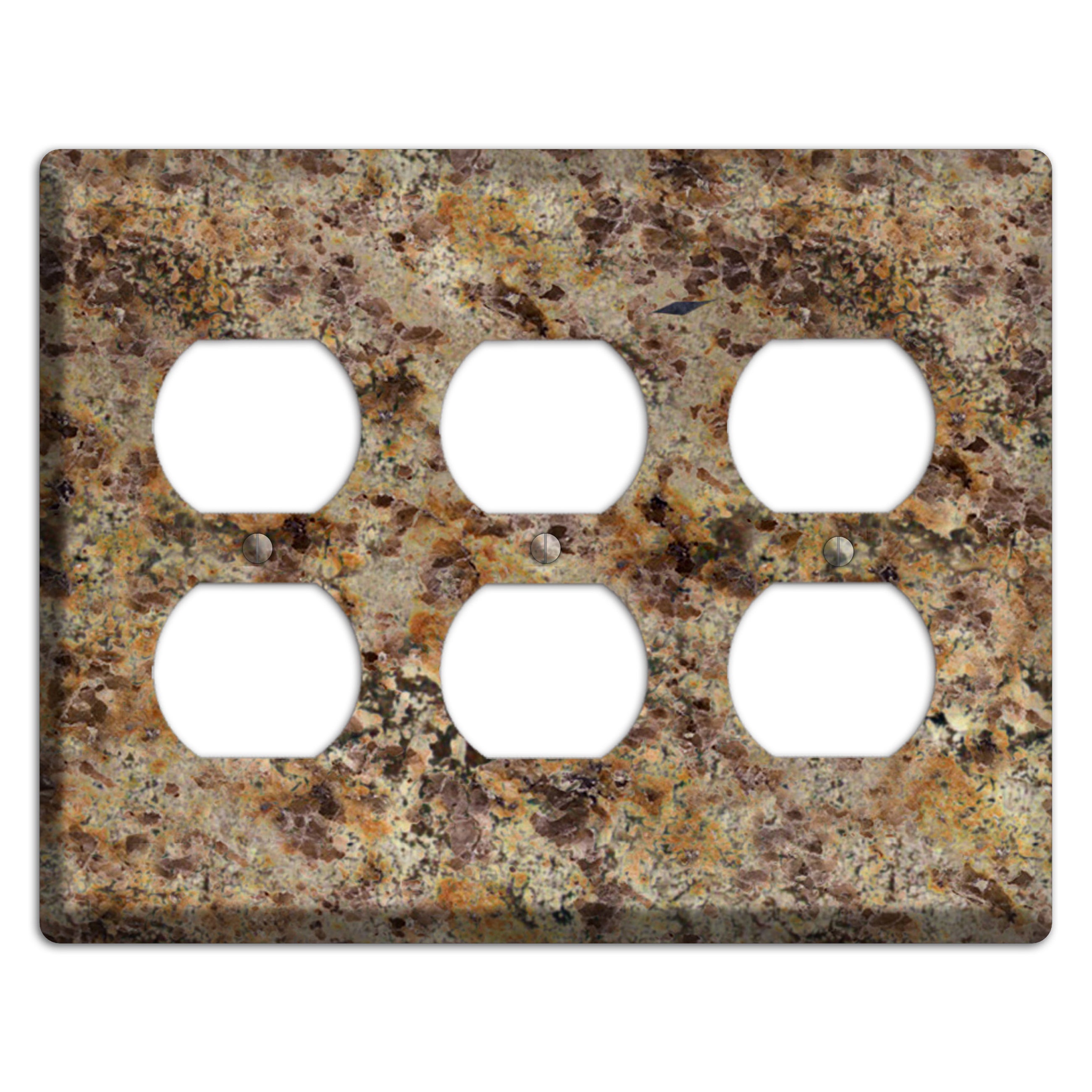Golden Crystal Granite 3 Duplex Wallplate