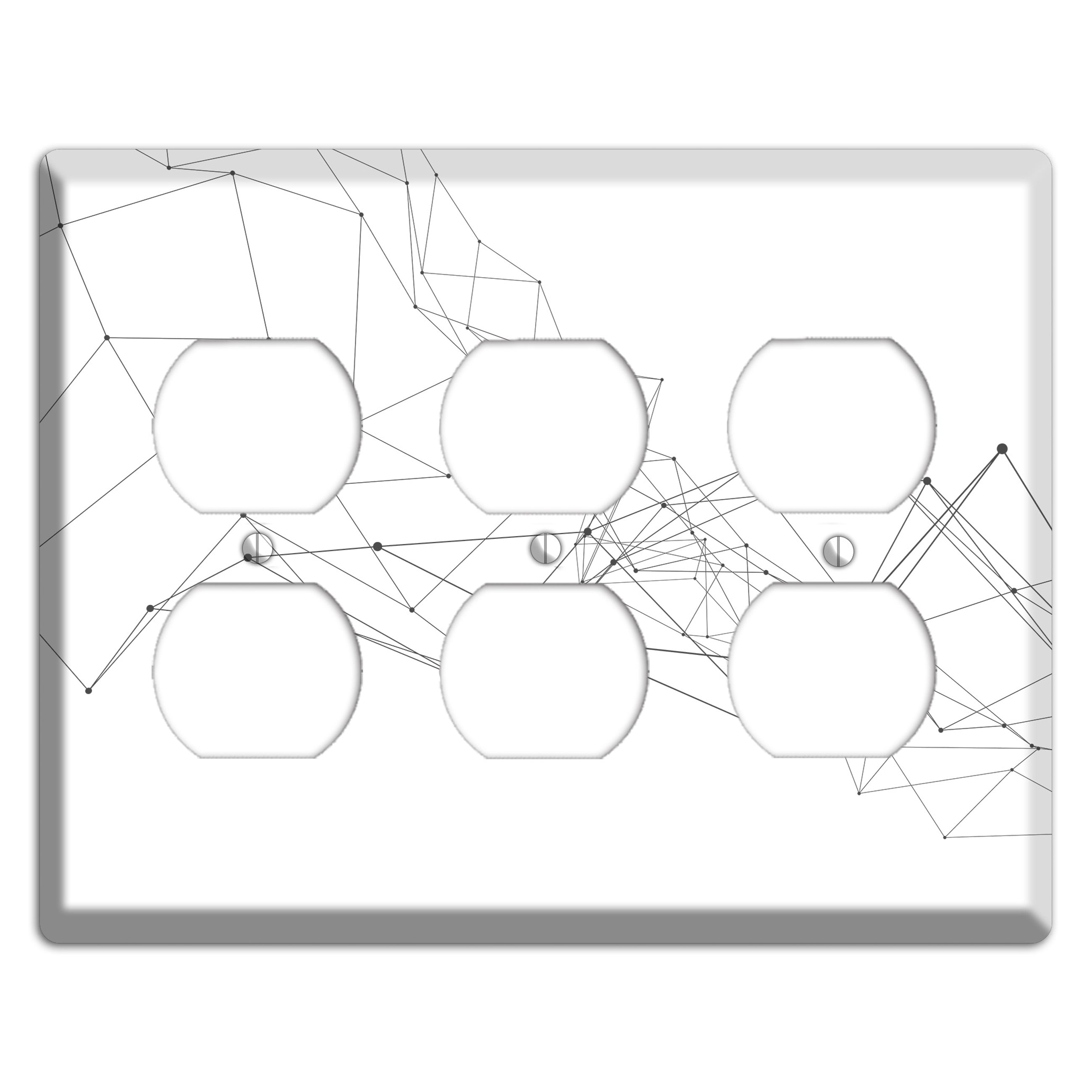 Gossamer Transit Map 3 Duplex Wallplate