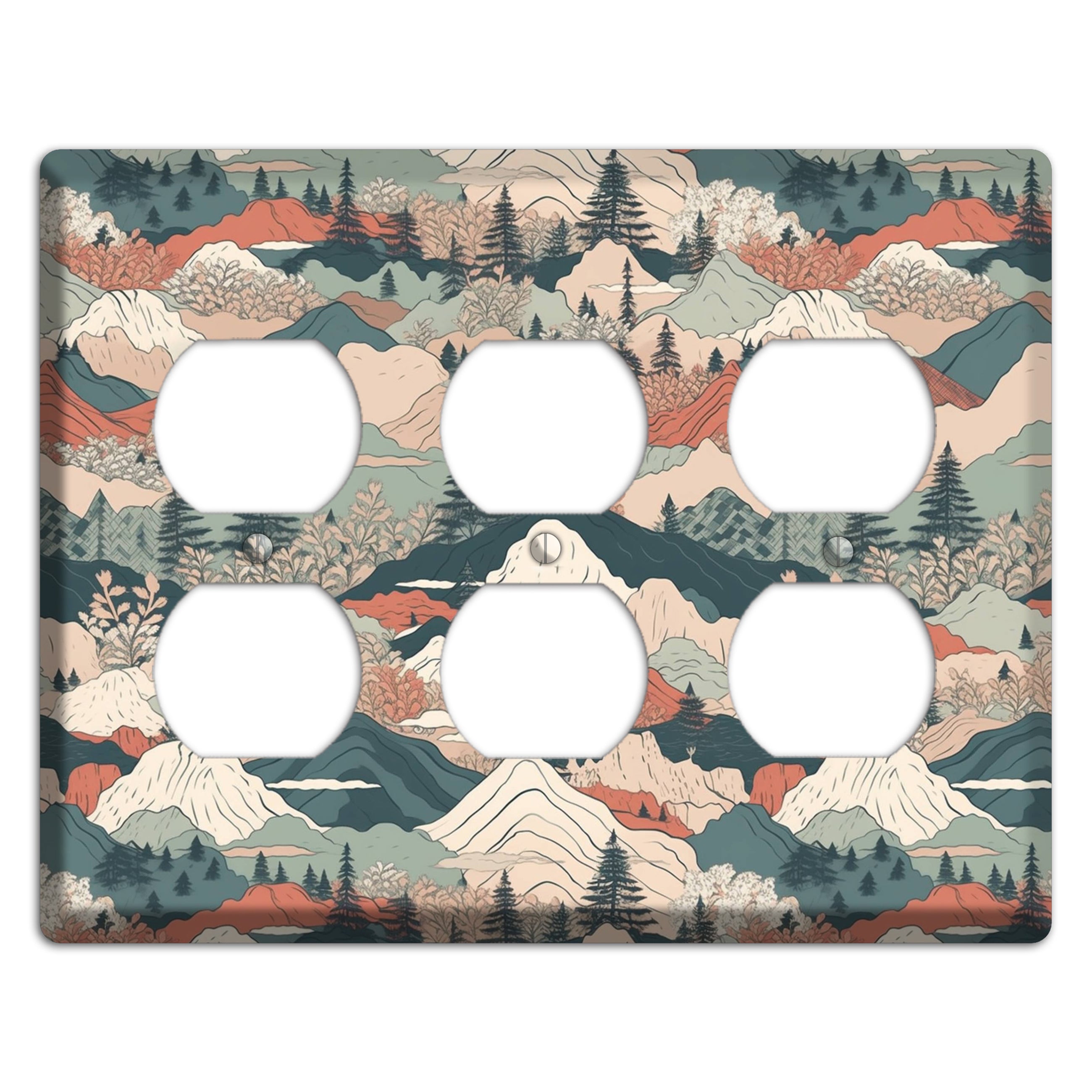 Alpine Paper Trail 3 Duplex Wallplate