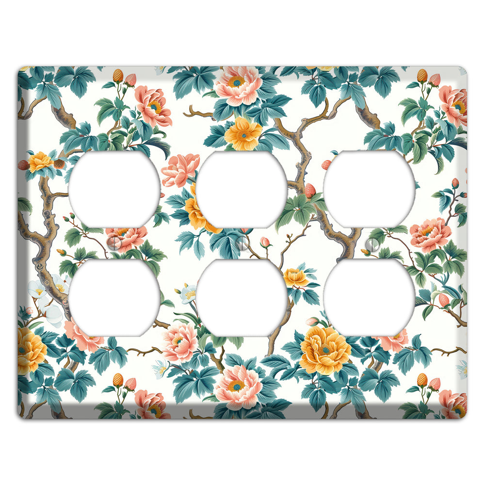 Blossom & Bough 3 Duplex Wallplate