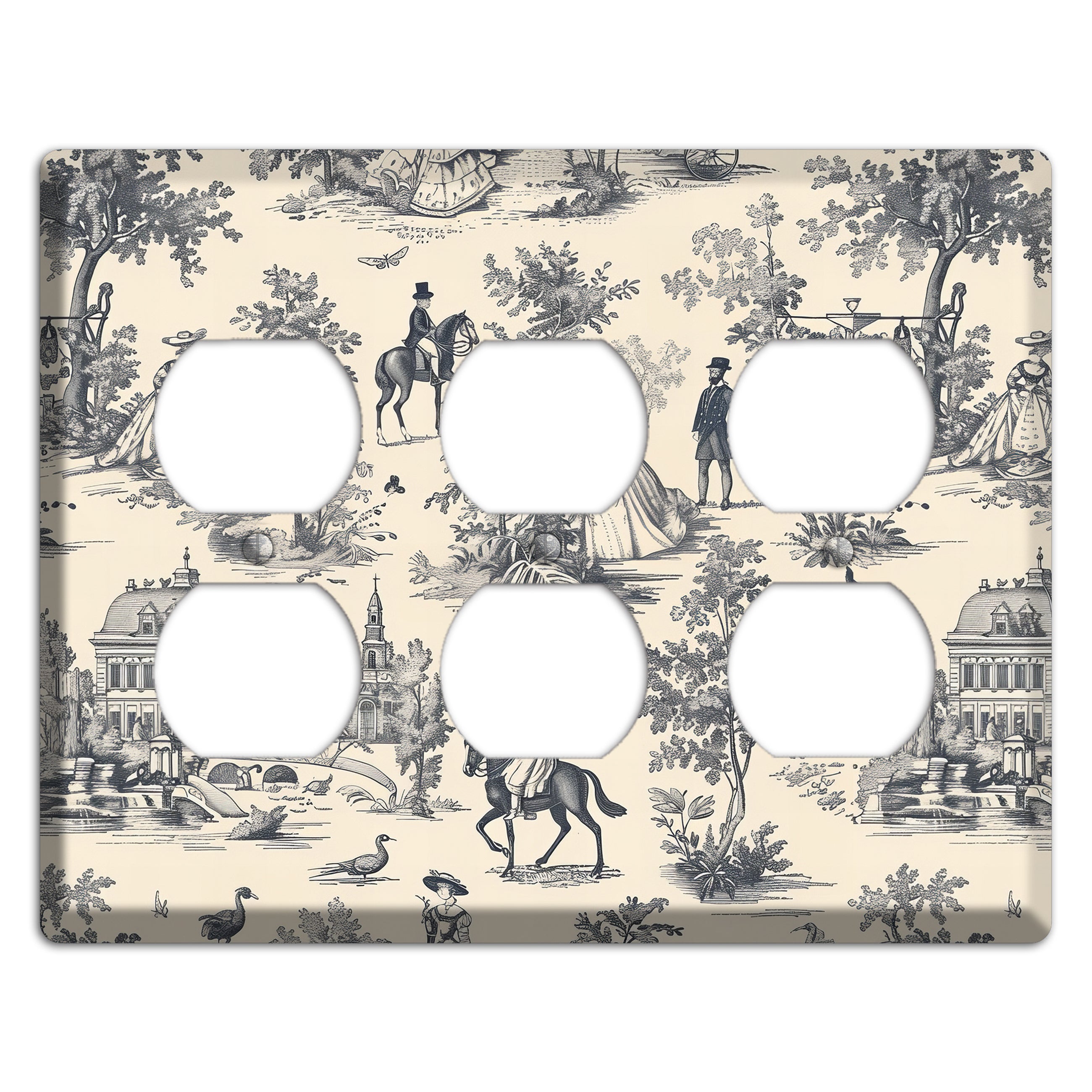 Country Estate Promenade 3 Duplex Wallplate