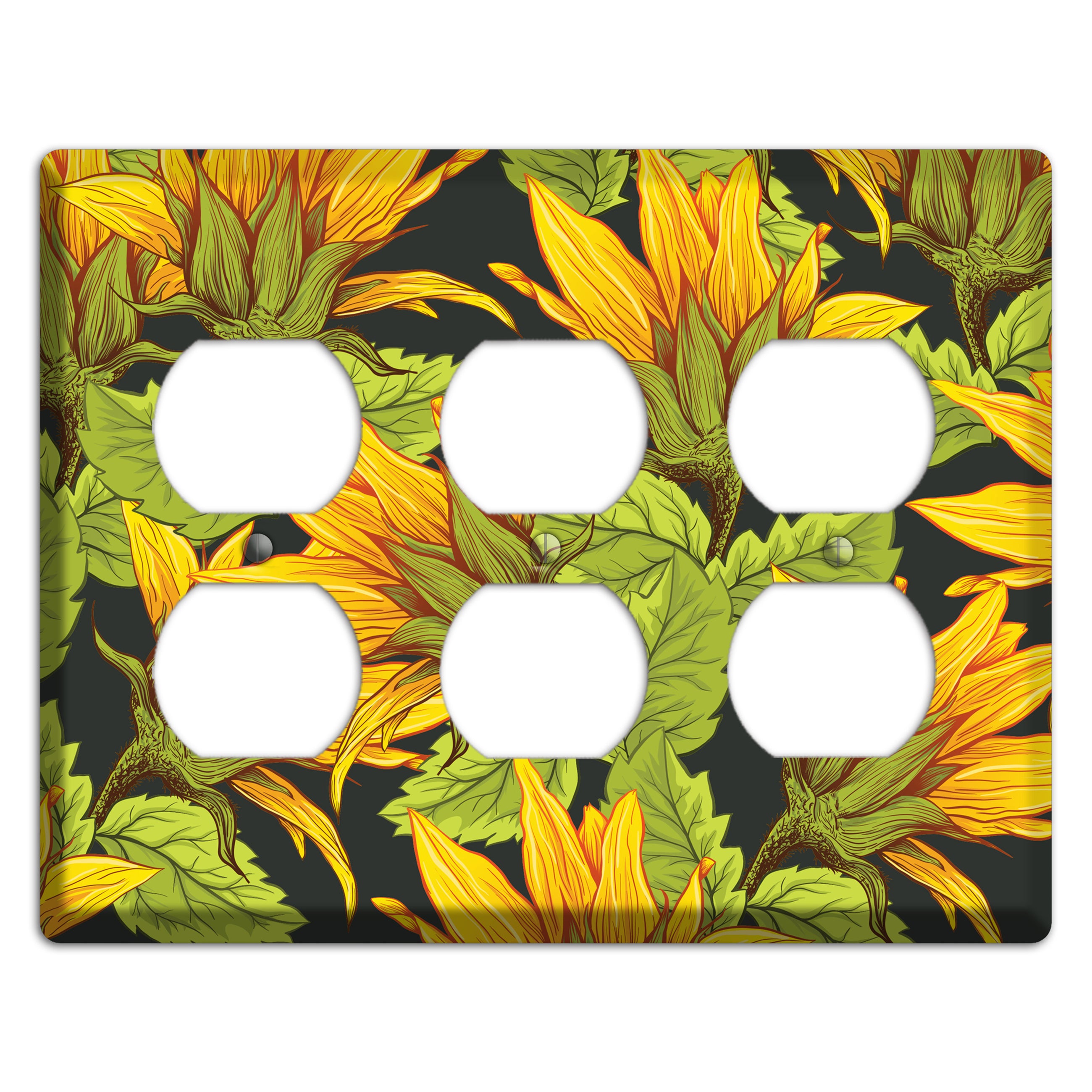 Gilded Bloom Tangle 3 Duplex Wallplate