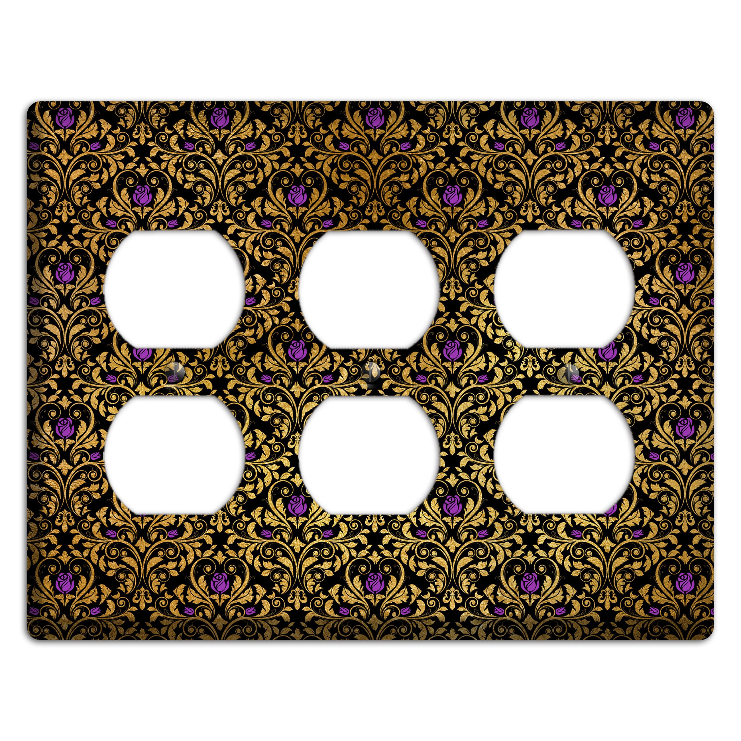 Gilded Masquerade 3 Duplex Wallplate