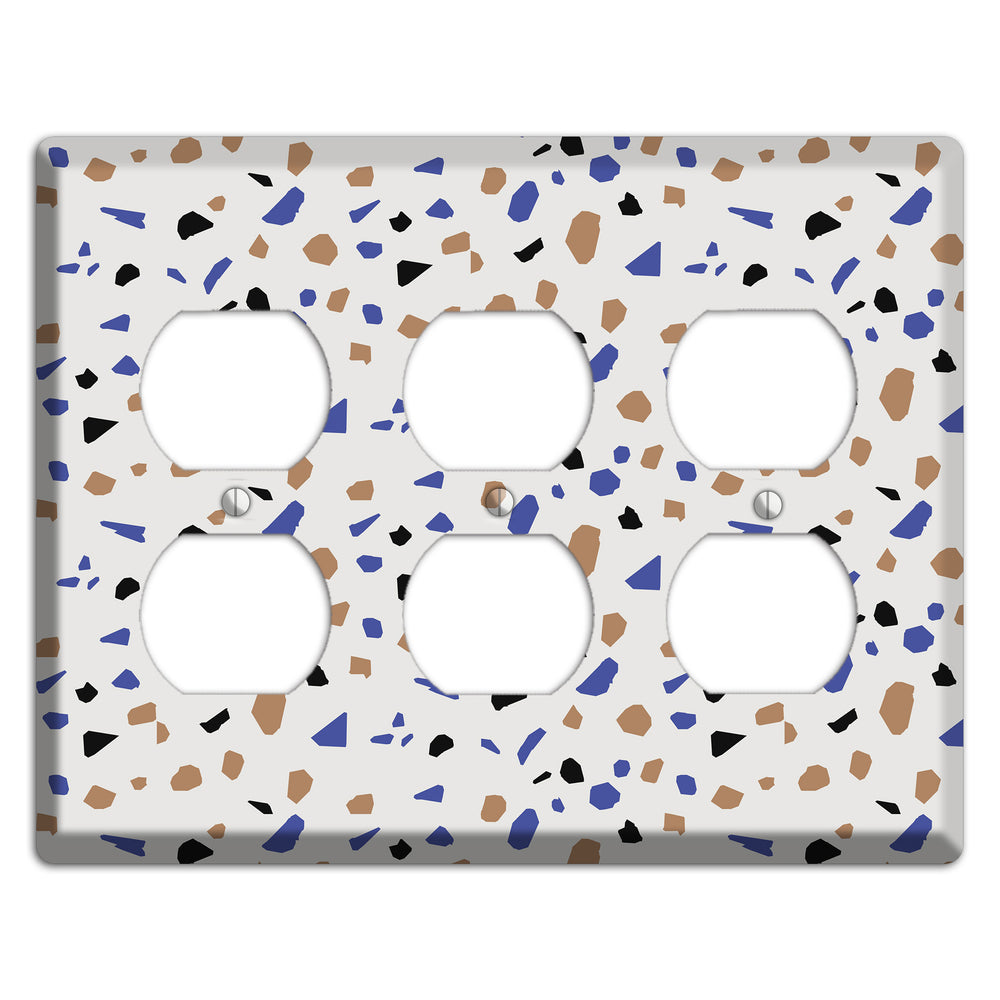 Retro Pop Terrazzo 3 Duplex Wallplate