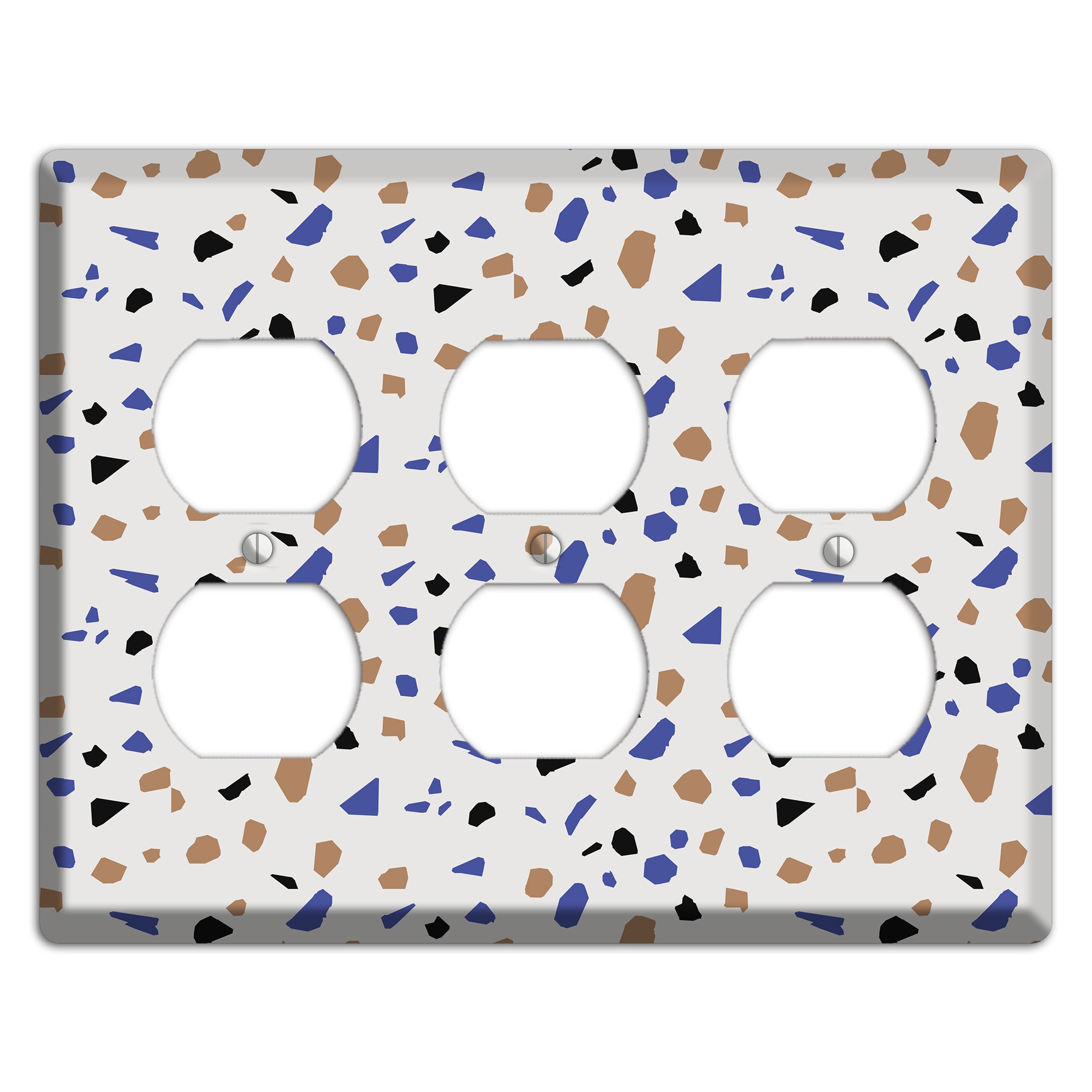 Retro Pop Terrazzo 3 Duplex Wallplate