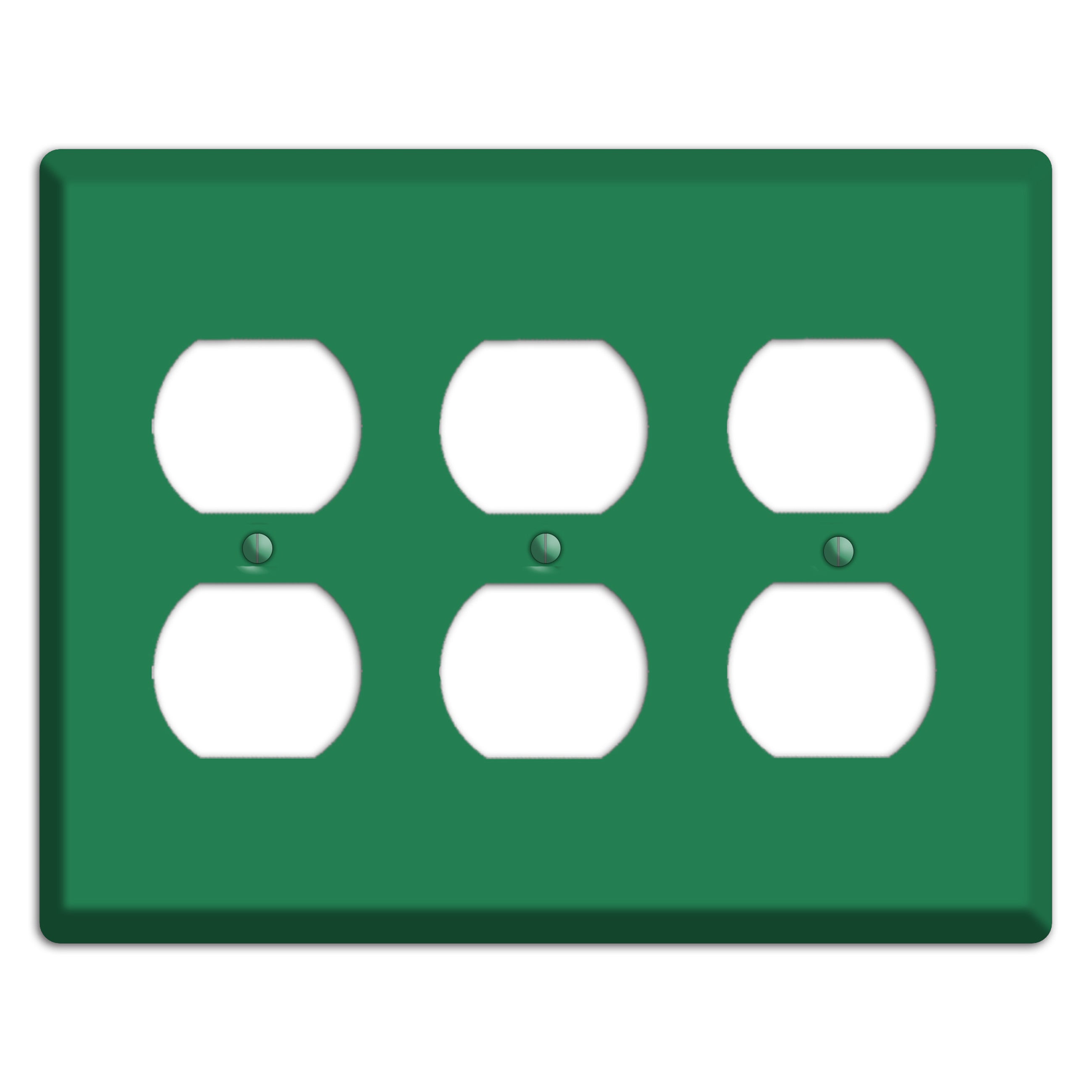 Baxter Simply Green 3 Duplex Wallplate