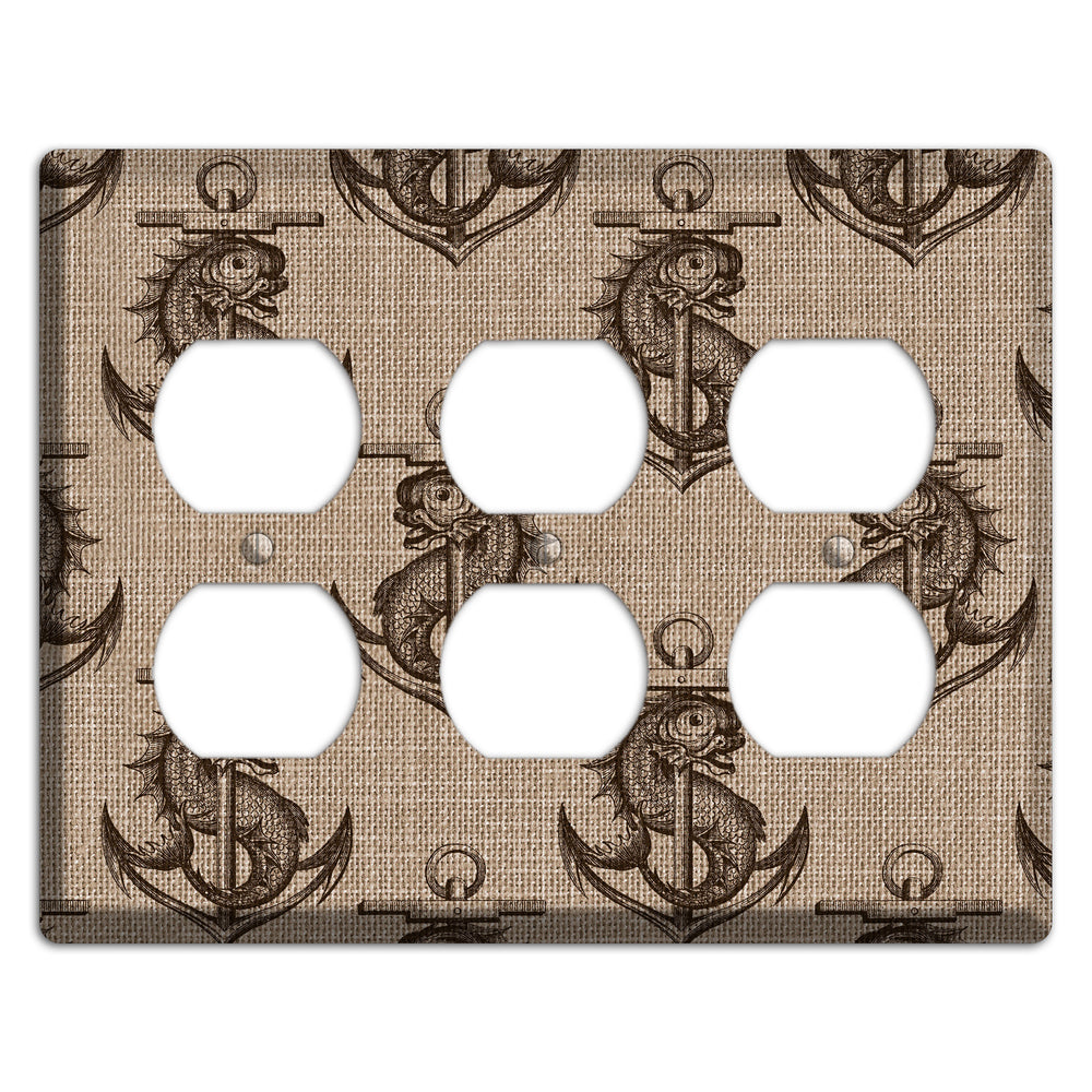 Anchor & Leviathan 3 Duplex Wallplate
