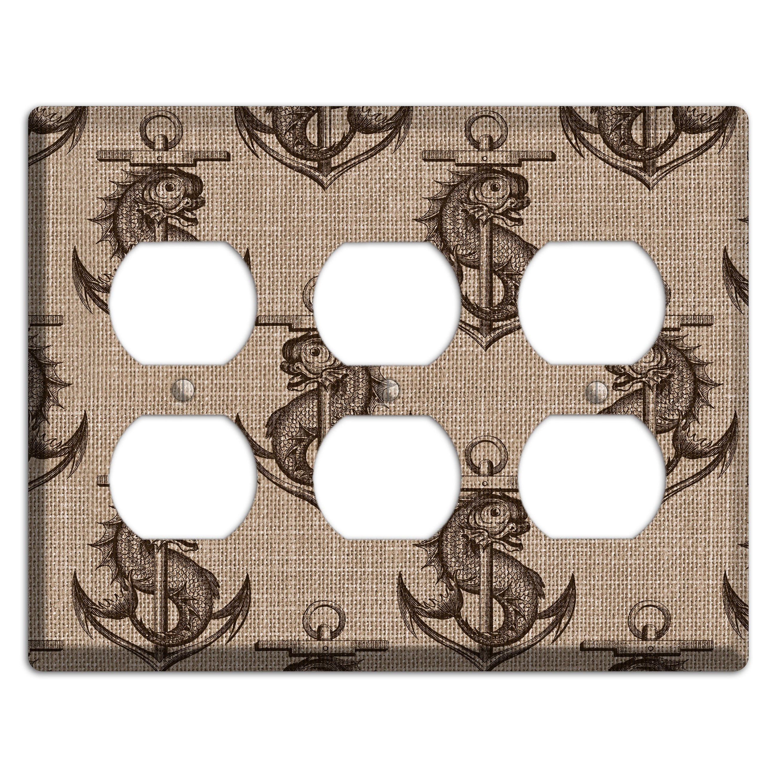 Anchor & Leviathan 3 Duplex Wallplate
