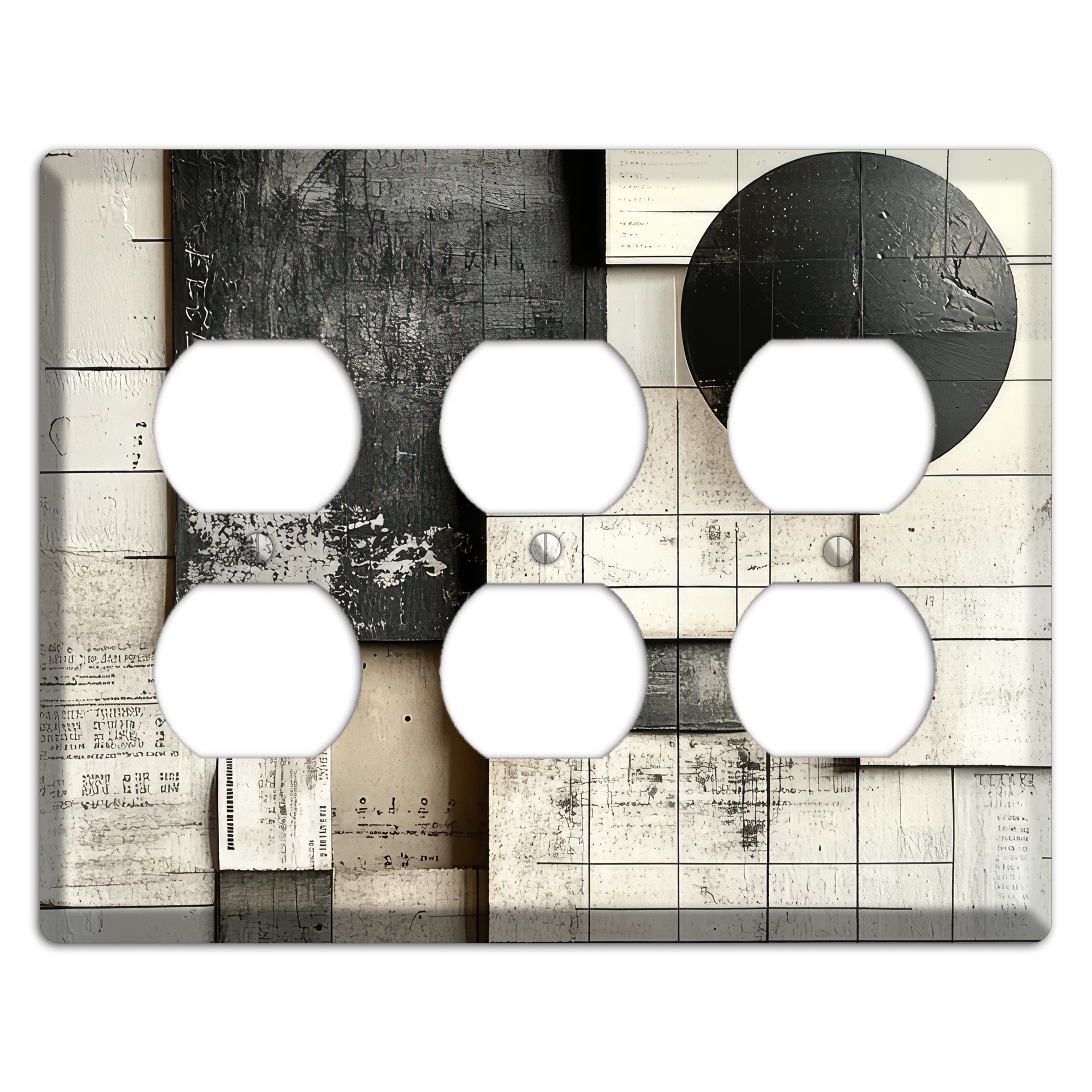 Lunar Grid Archive 3 Duplex Wallplate