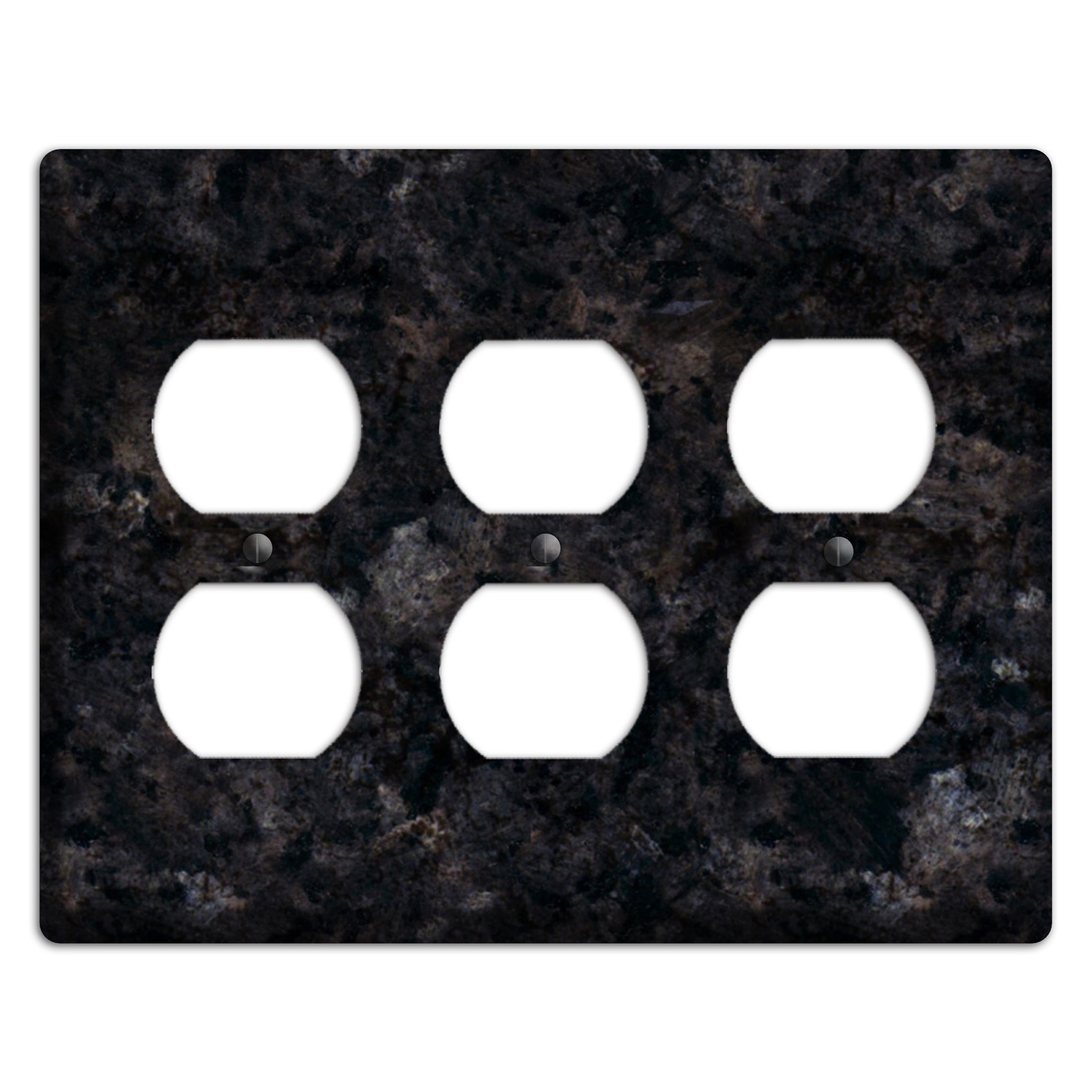 Ubatuba Granite 3 Duplex Wallplate