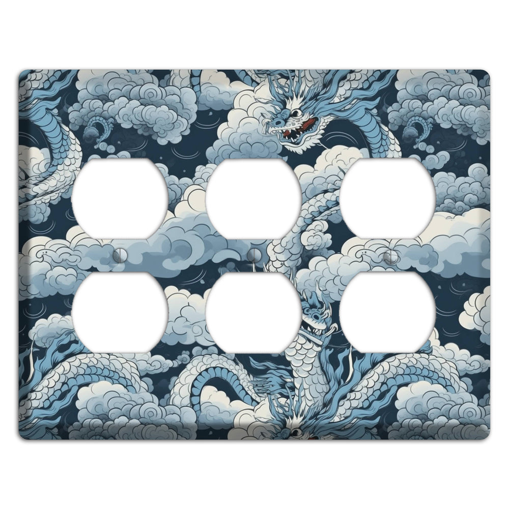 Storm Serpent Rising 3 Duplex Wallplate