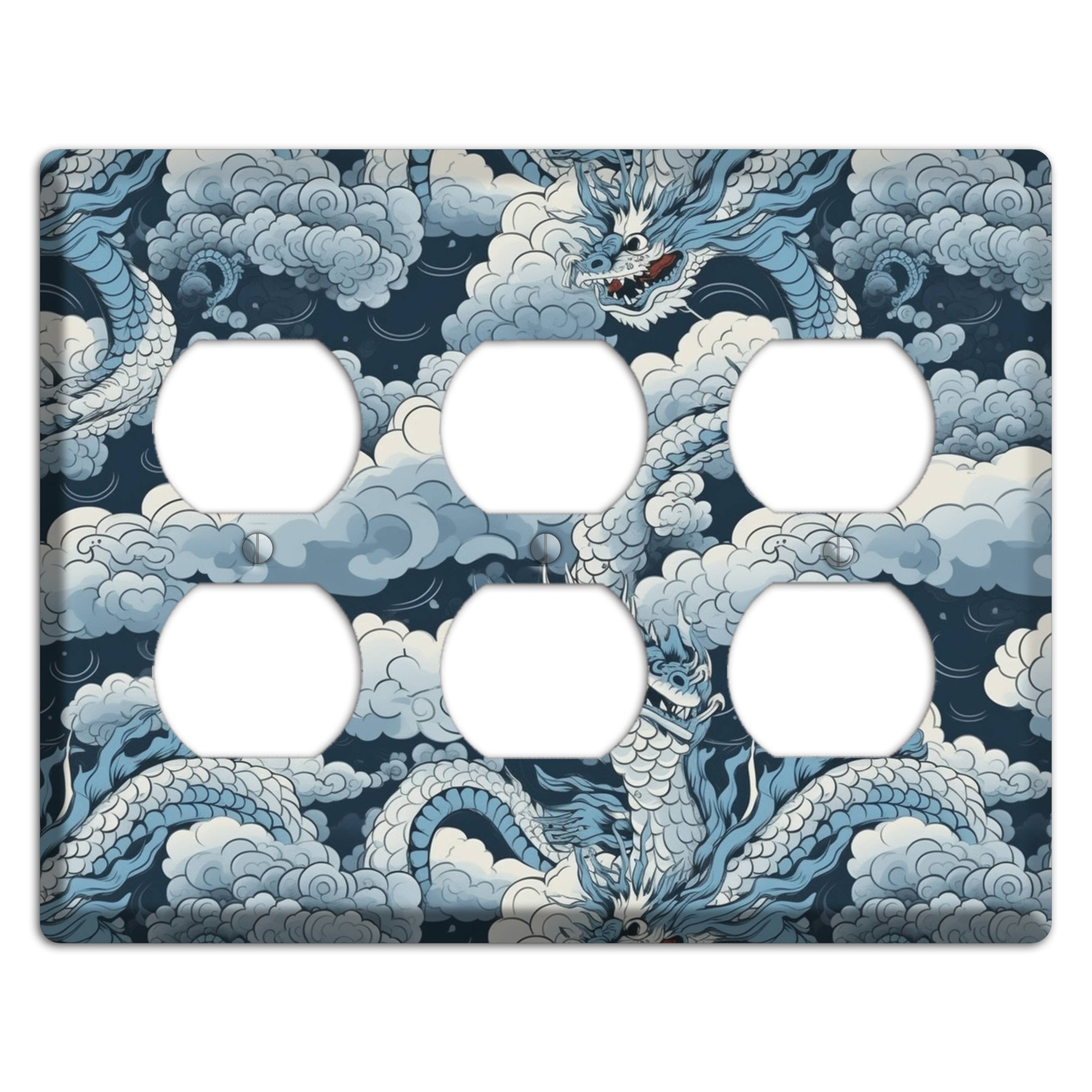 Storm Serpent Rising 3 Duplex Wallplate
