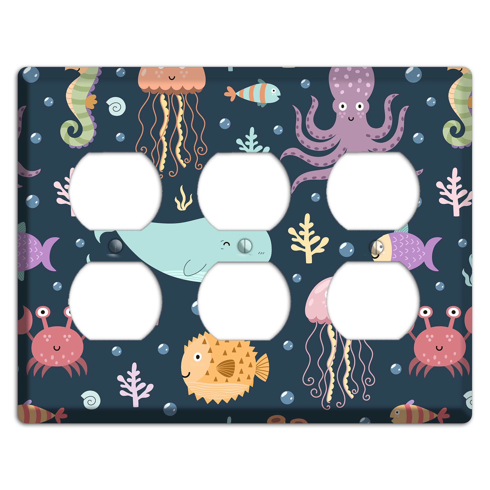 Deep Sea Cuties 3 Duplex Wallplate