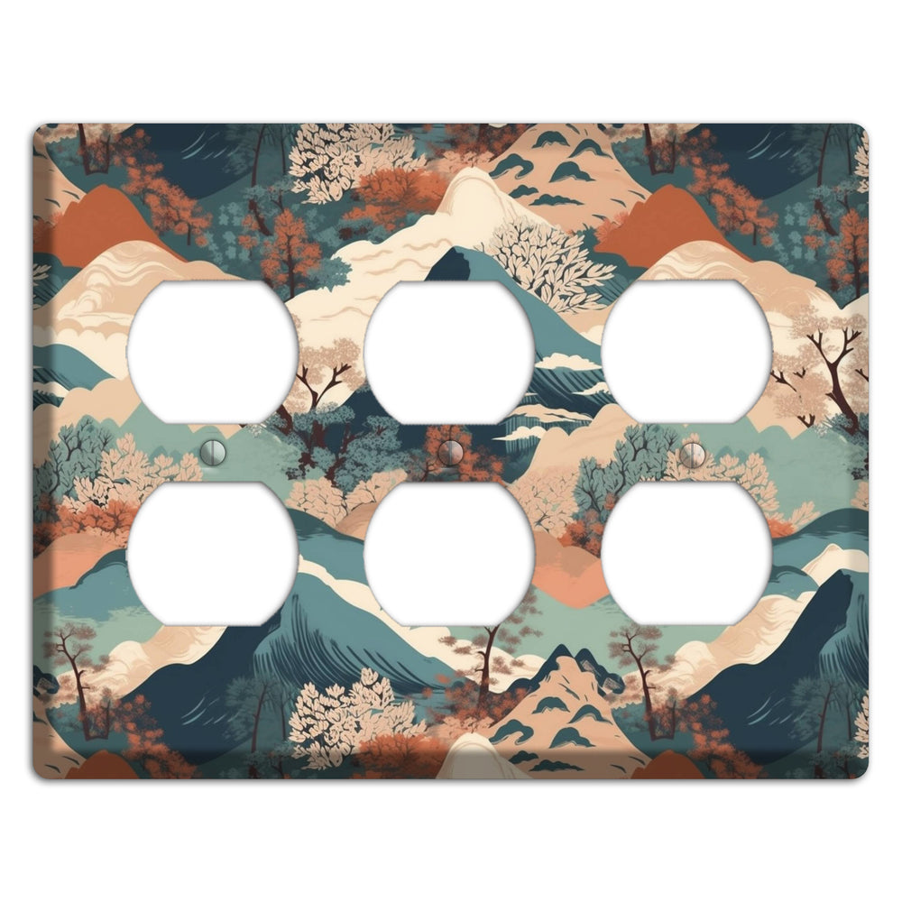 Mountain Reverie 3 Duplex Wallplate
