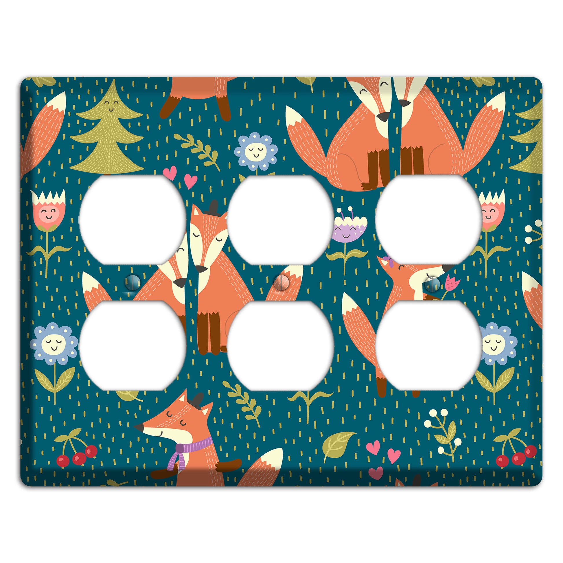 Fox Garden Love 3 Duplex Wallplate