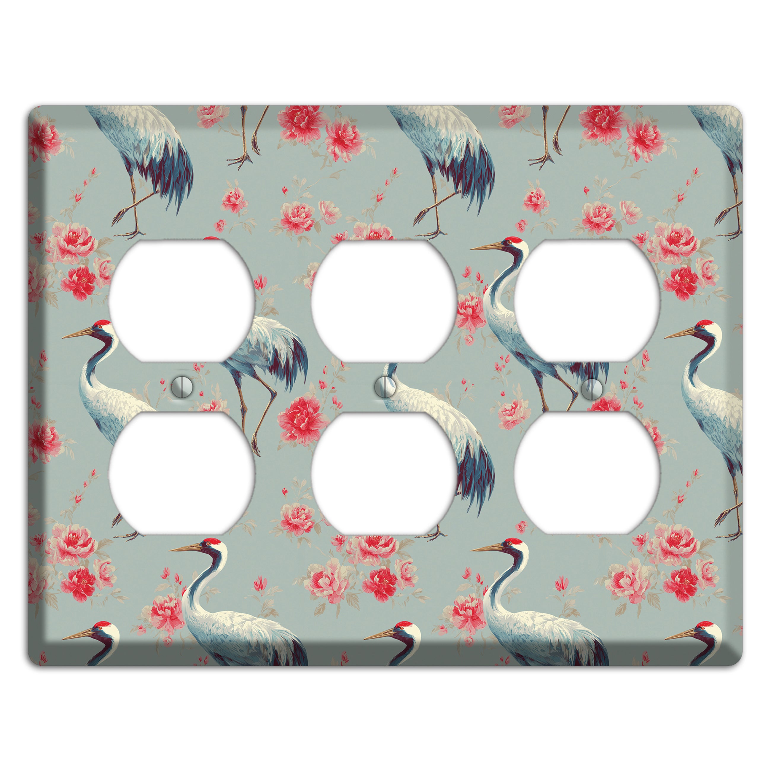 Rose Mist Vigil 3 Duplex Wallplate