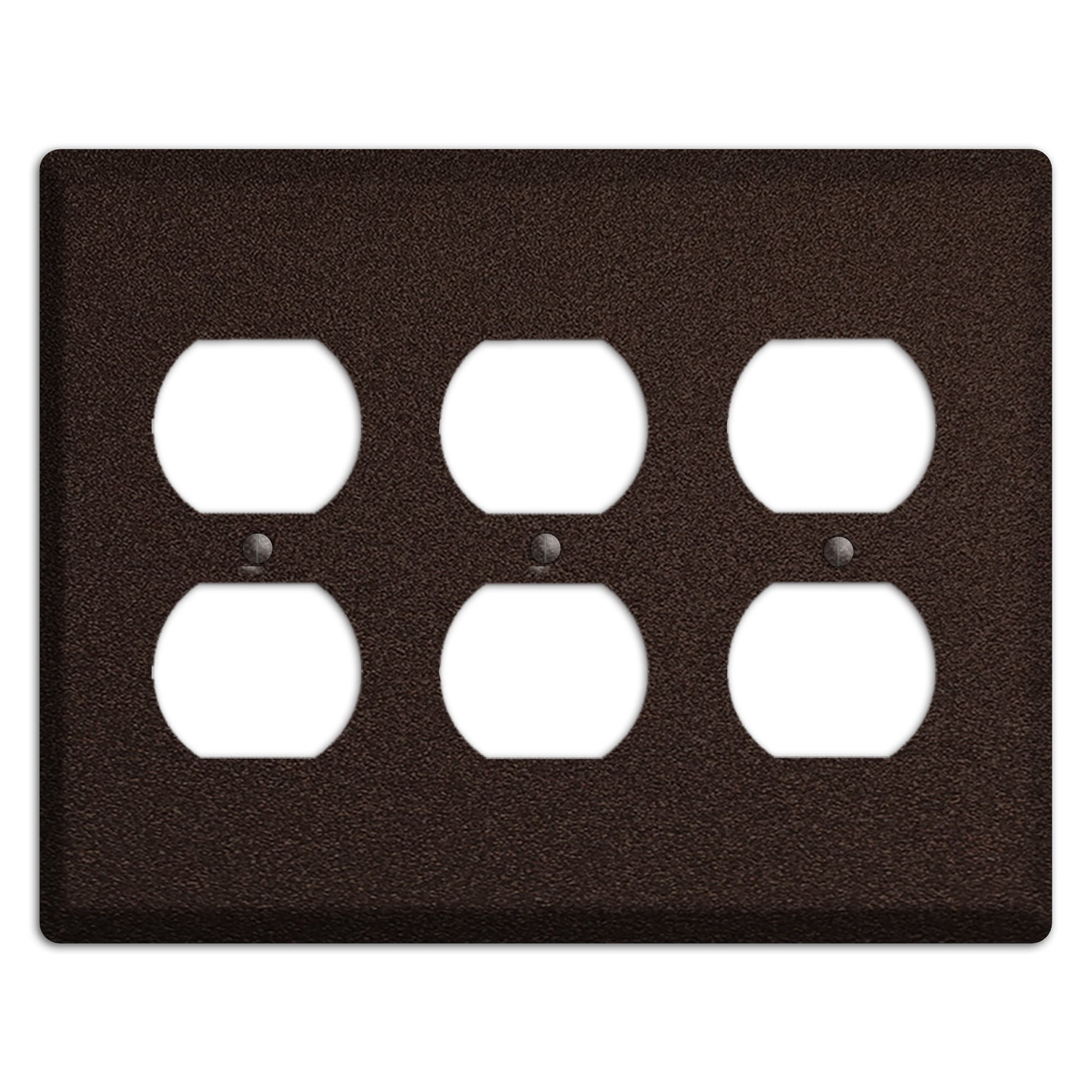 Baxter Subtle Antique Bronze 3 Duplex Wallplate