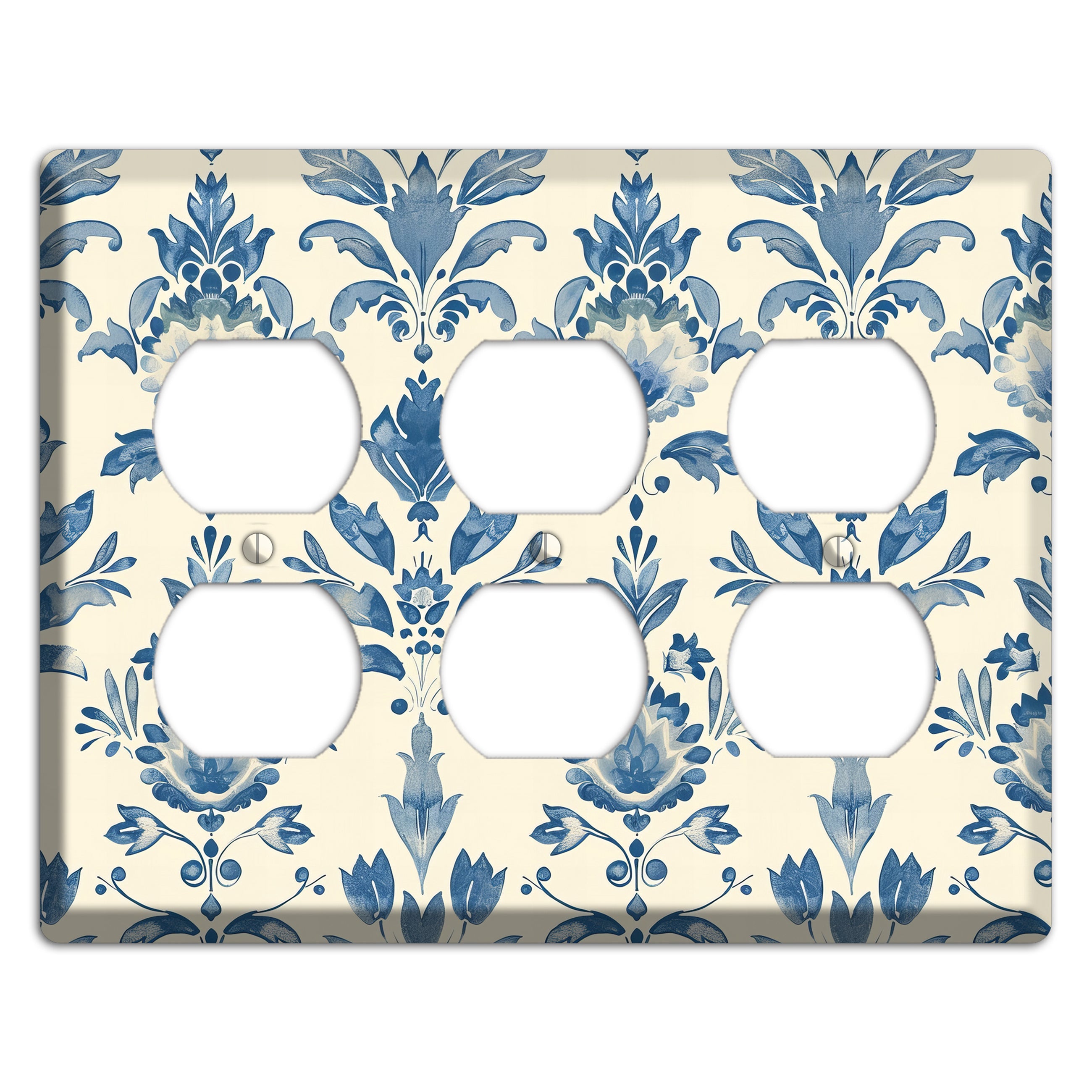 Bloom & Indigo 3 Duplex Wallplate