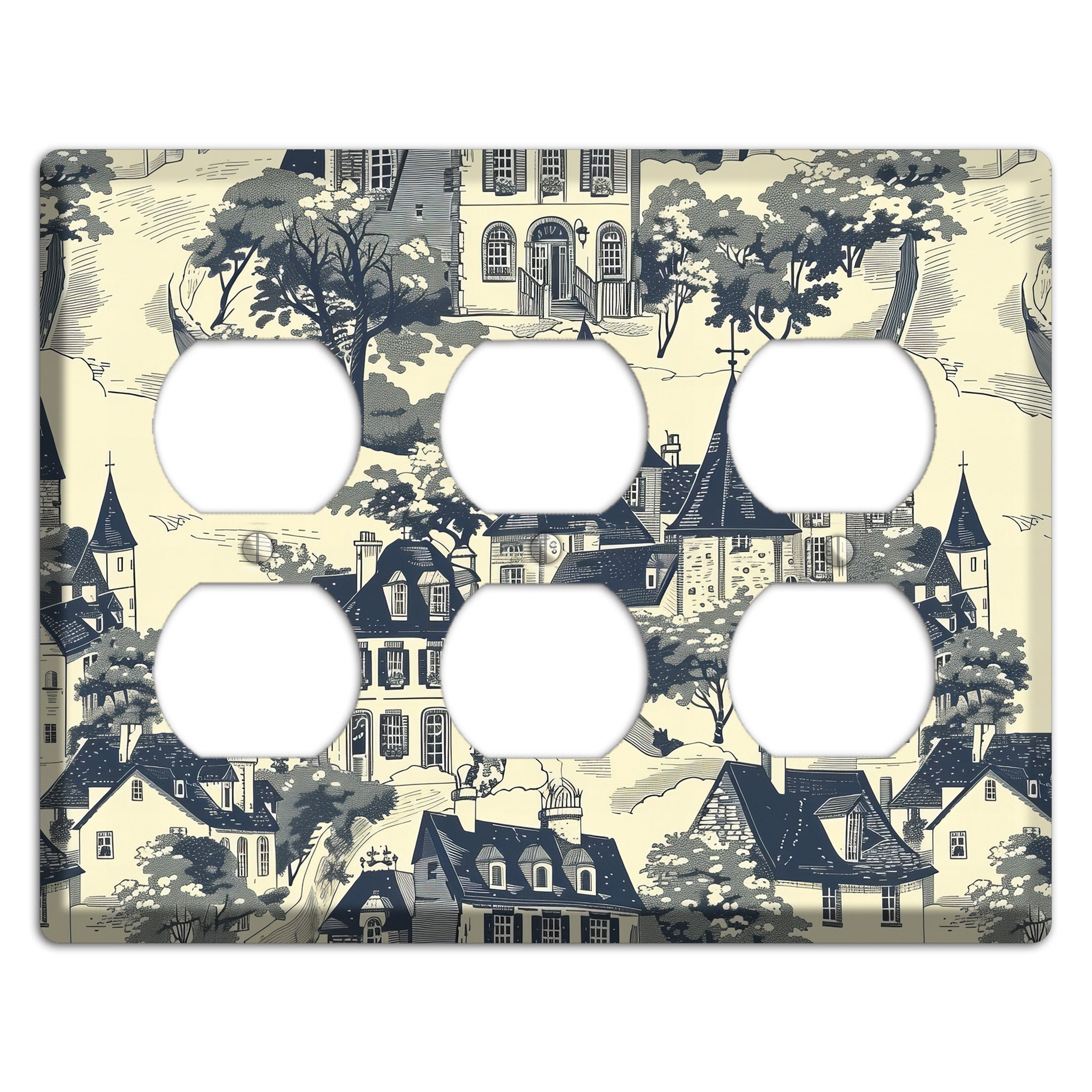 Village on the Hill 3 Duplex Wallplate