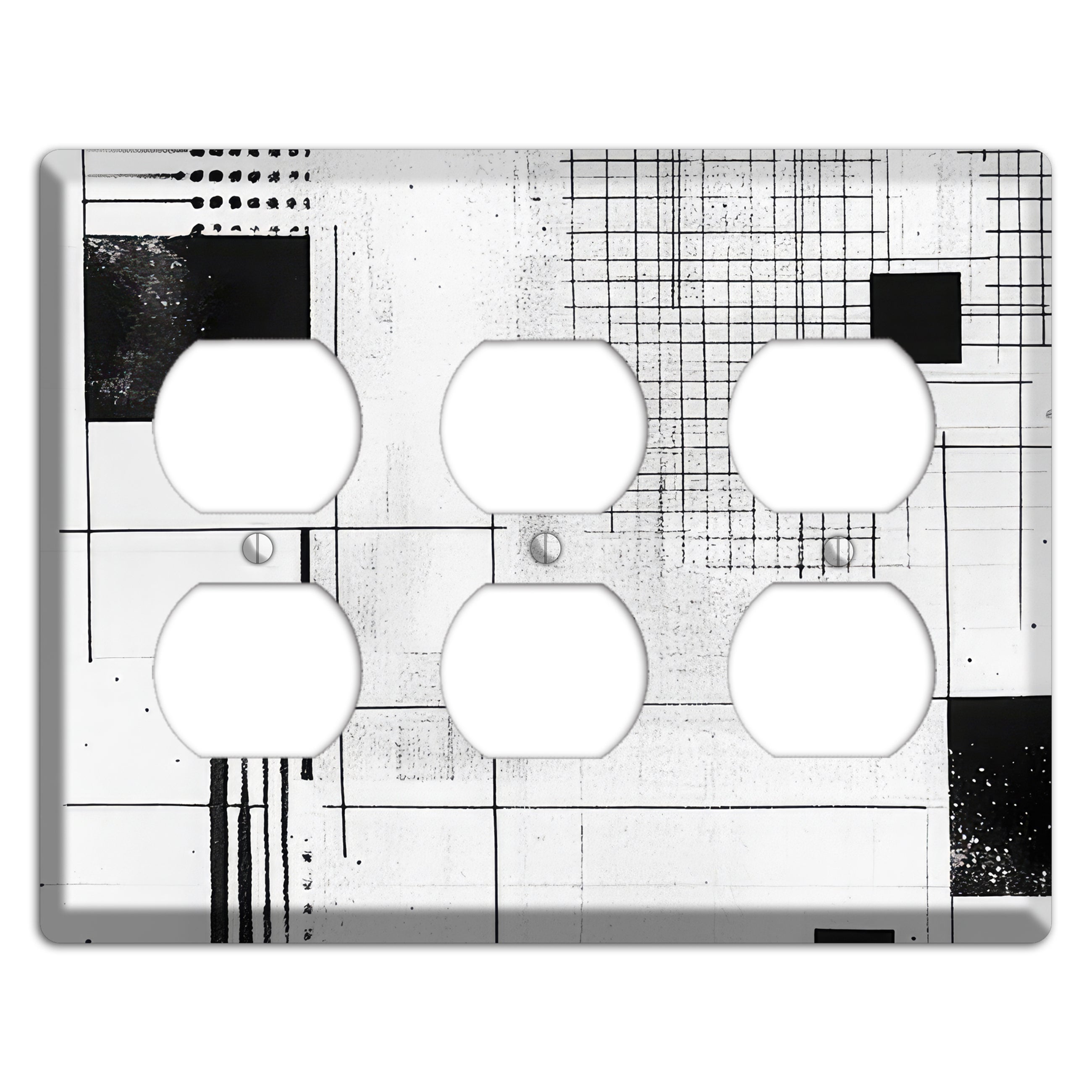 Drafting Table Ghost 3 Duplex Wallplate