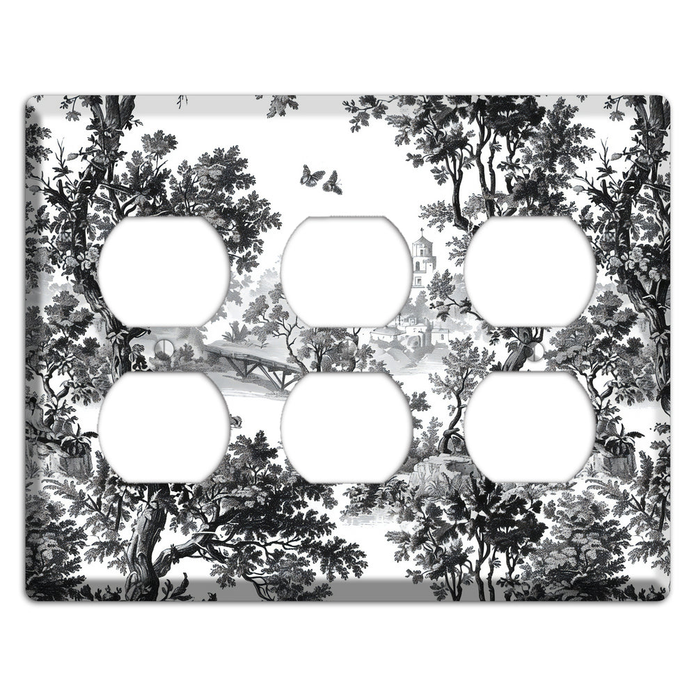 Woodland Chapel Mist 3 Duplex Wallplate