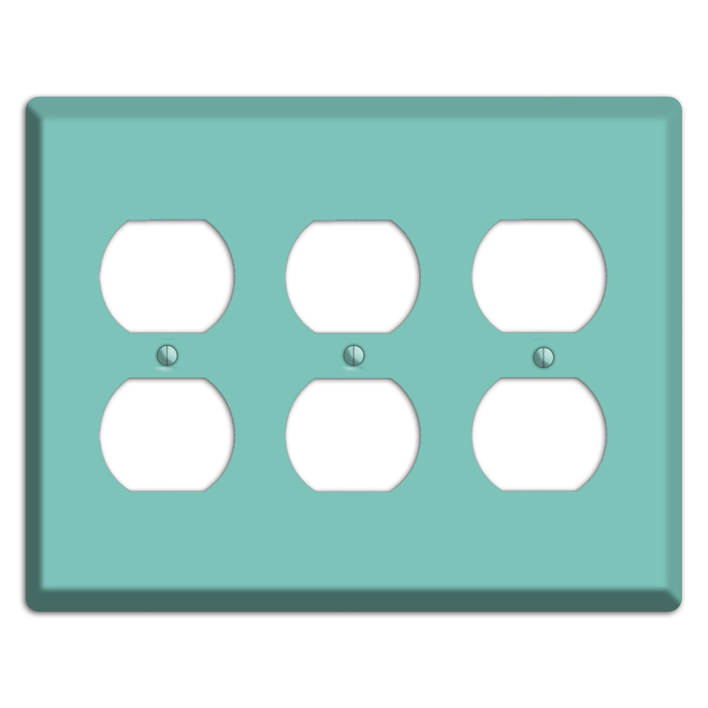 Baxter Seafoam 3 Duplex Wallplate