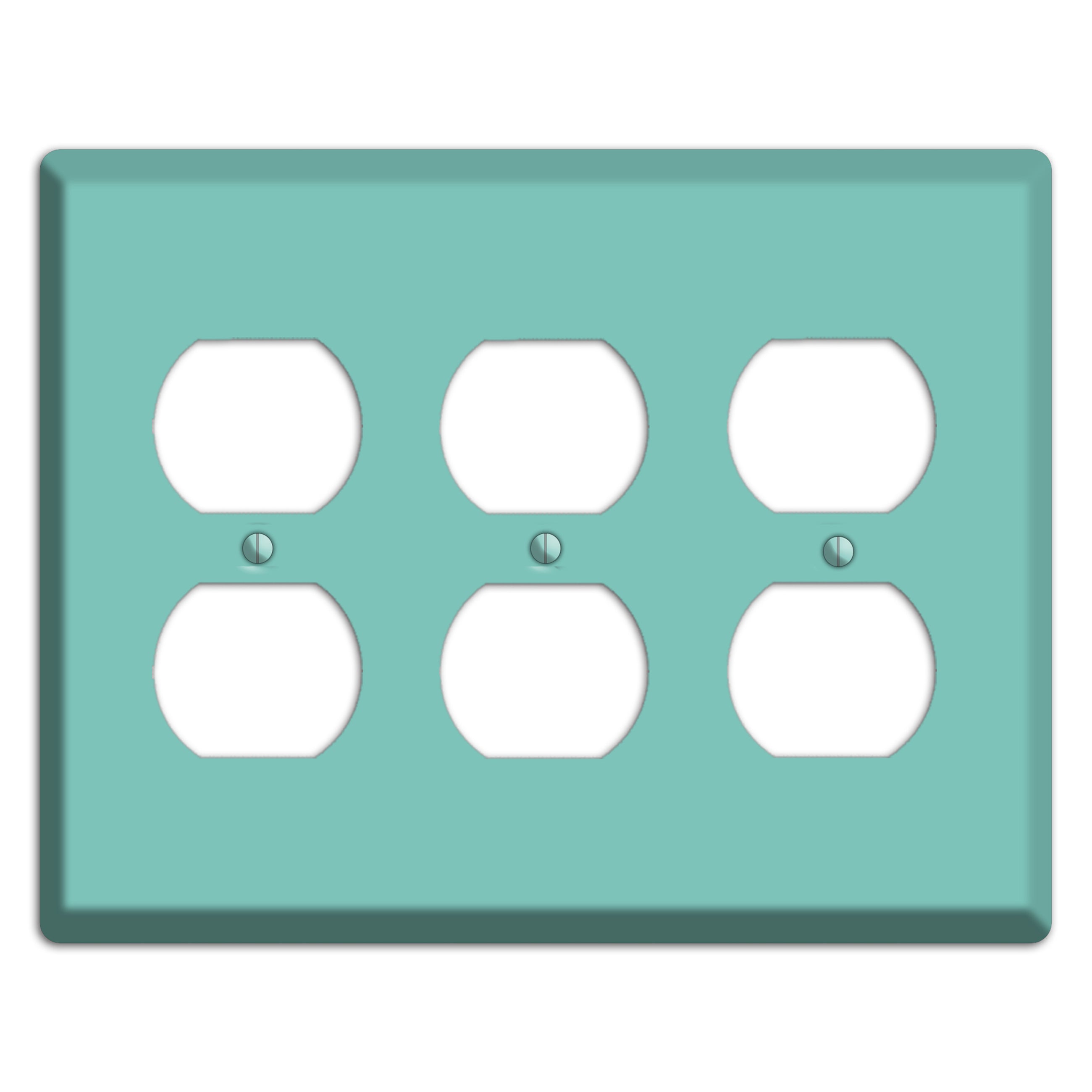 Baxter Seafoam 3 Duplex Wallplate