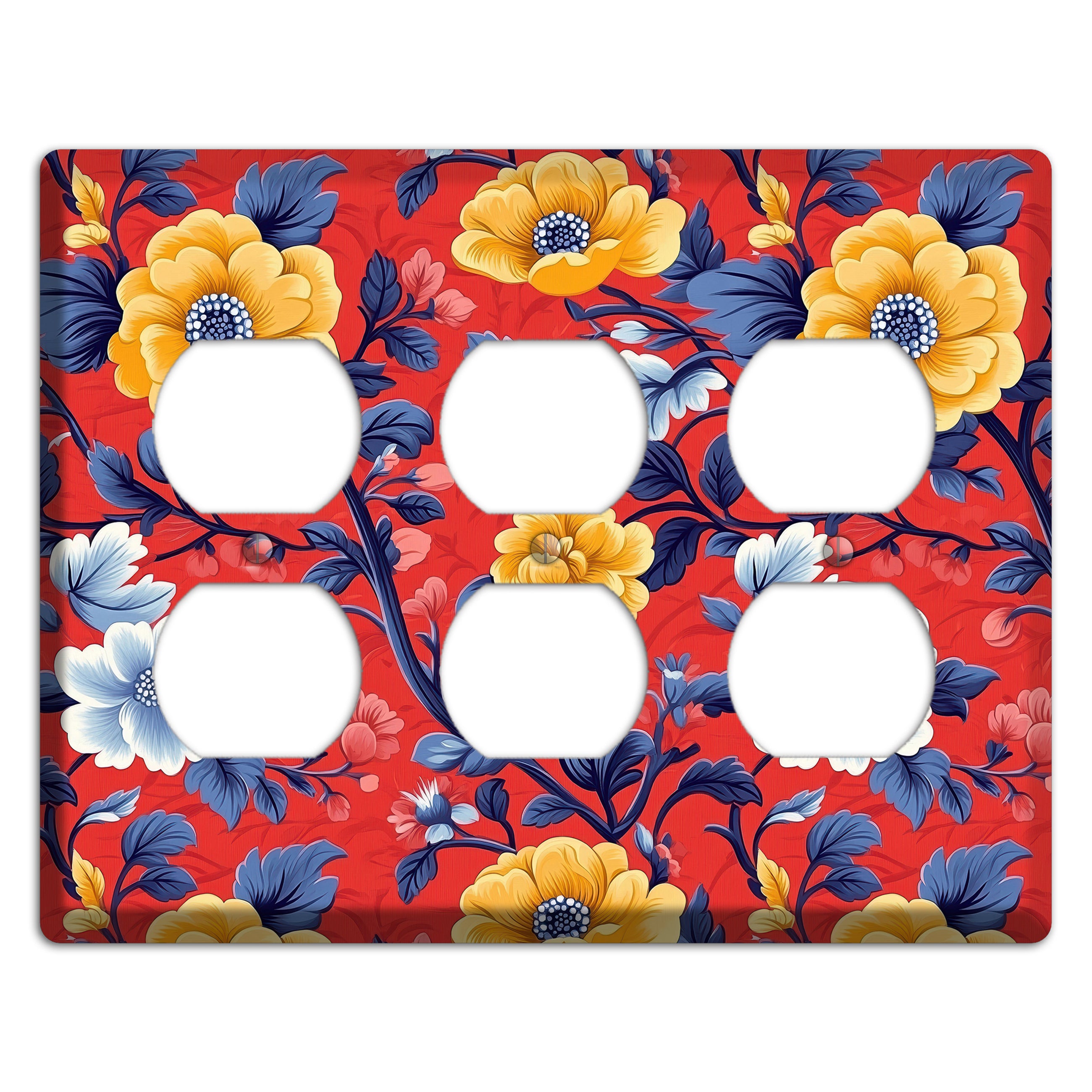 Scarlet Garden Reverie 3 Duplex Wallplate