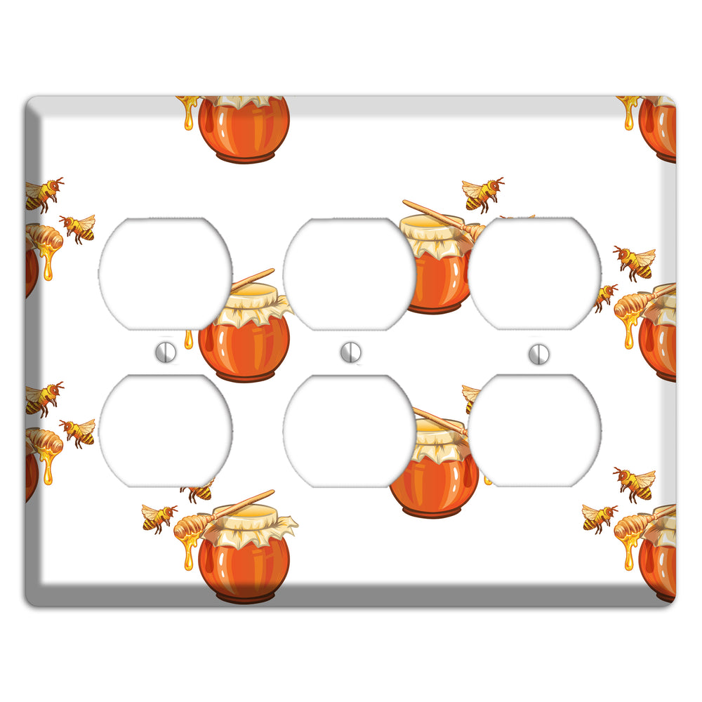 Honey & Hive 3 Duplex Wallplate