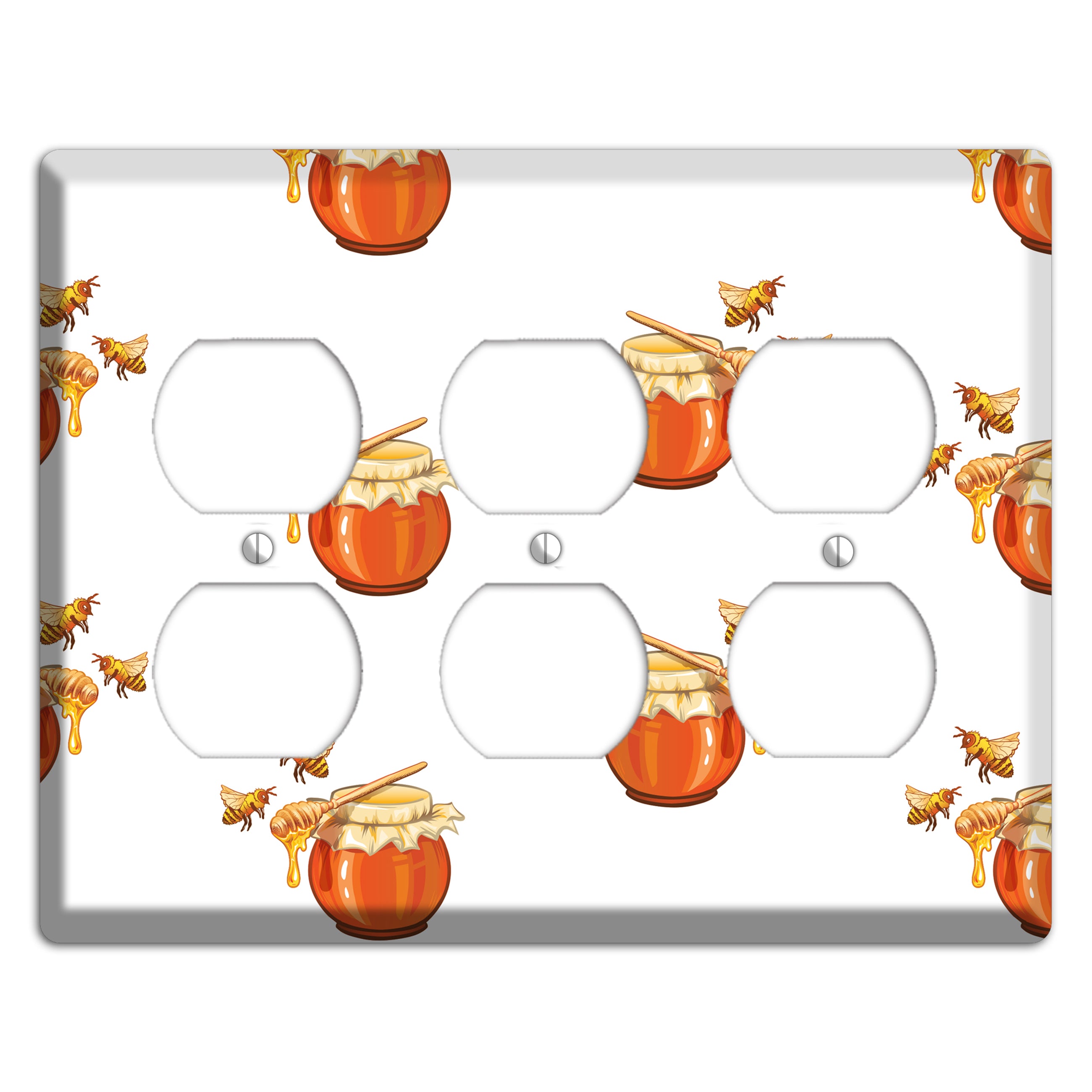 Honey & Hive 3 Duplex Wallplate