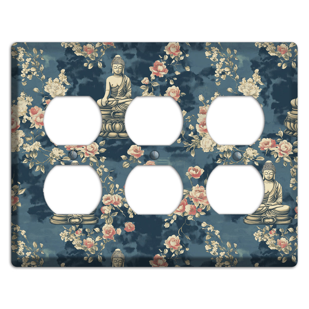 Lotus & Bloom 3 Duplex Wallplate