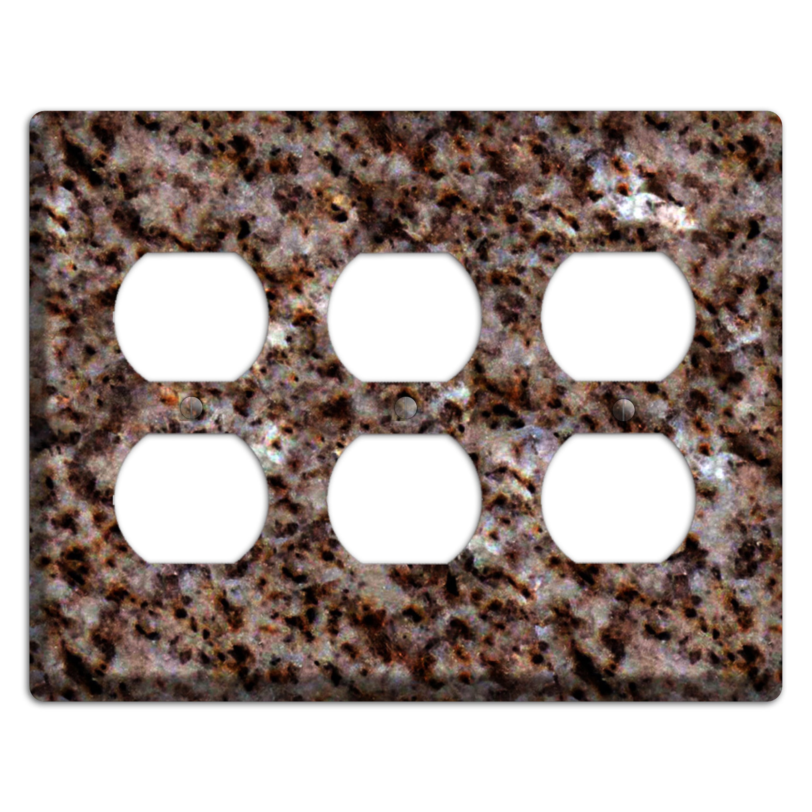 Baltic Brown Granite 3 Duplex Wallplate