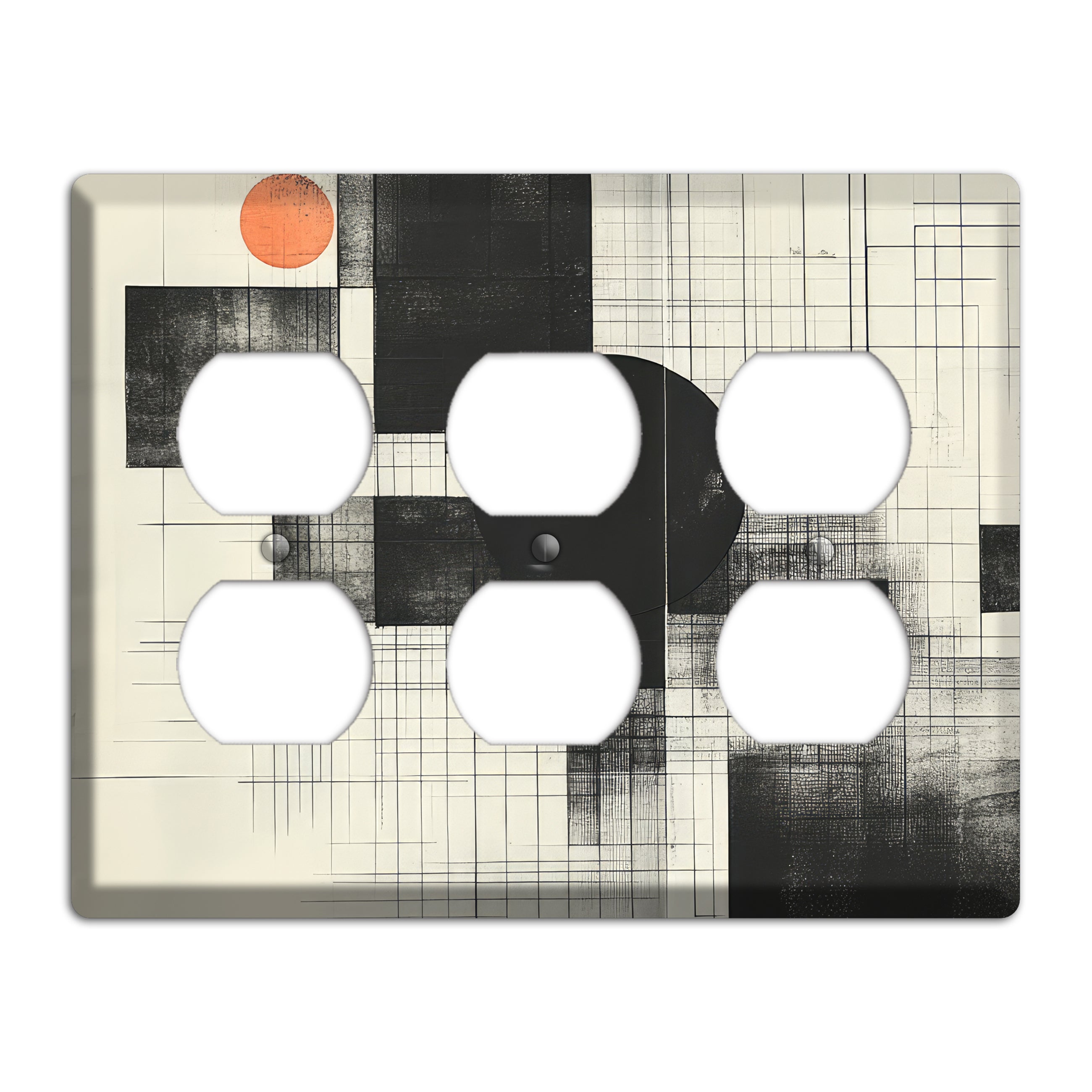 Eclipse Over Blueprint 3 Duplex Wallplate