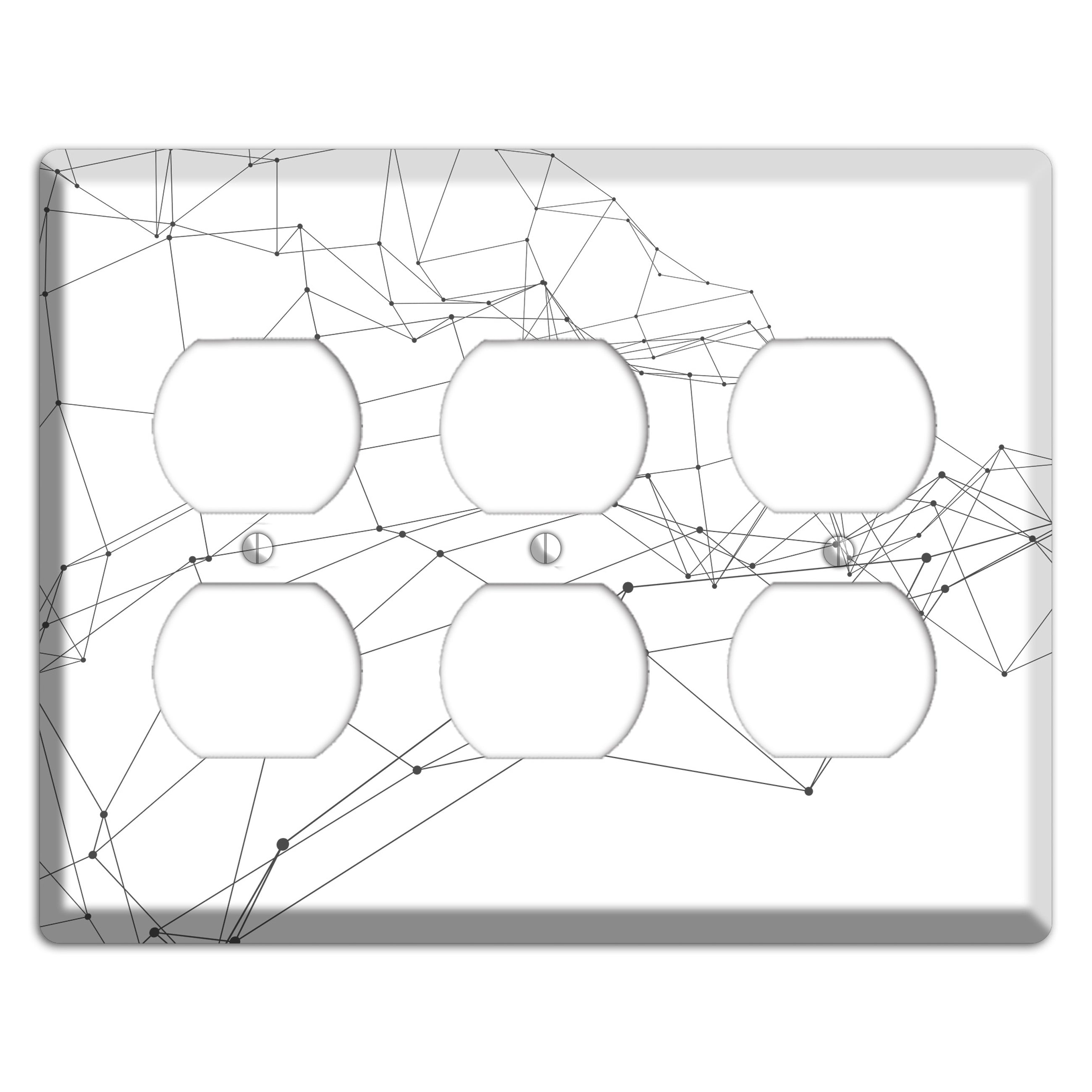 Woven Signal Web 3 Duplex Wallplate