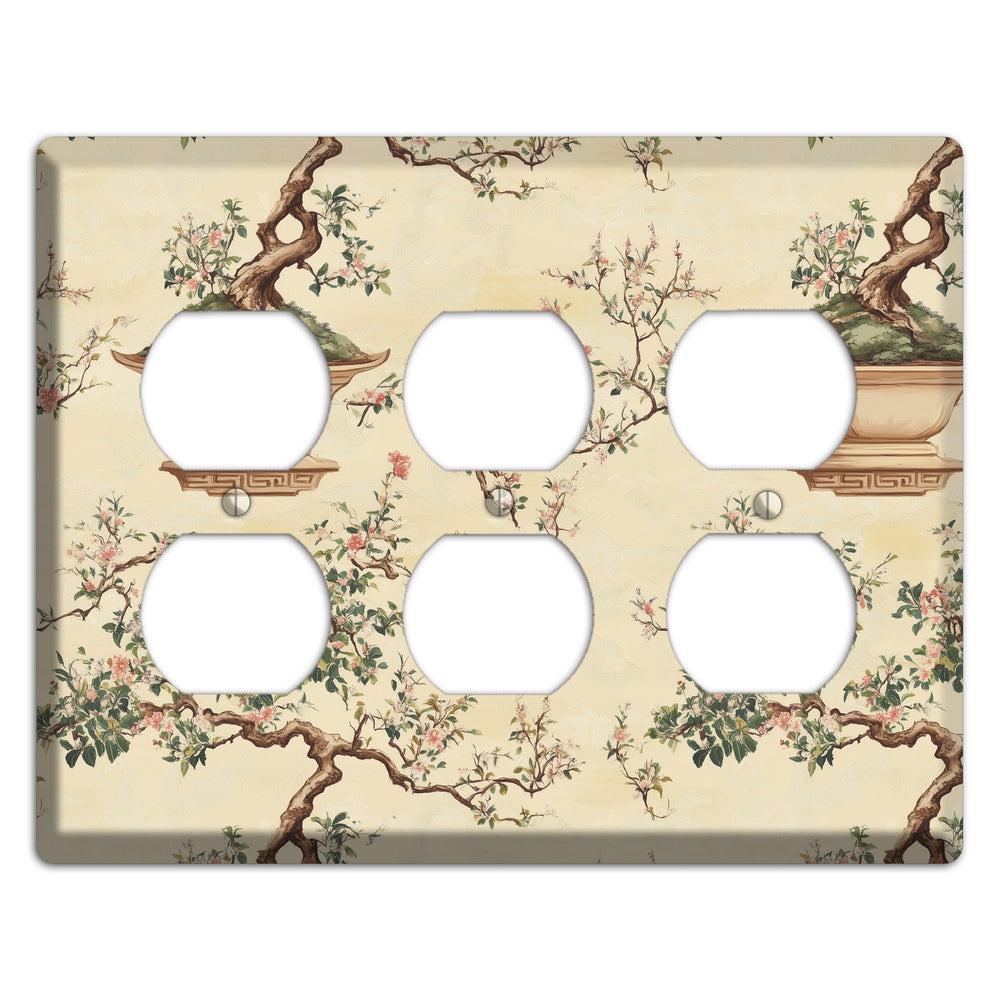 Bonsai & Blossom 3 Duplex Wallplate