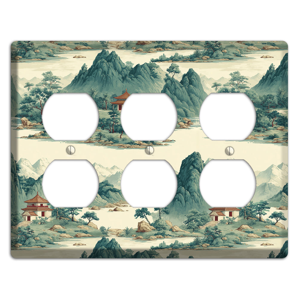 Mist & Pavilion 3 Duplex Wallplate