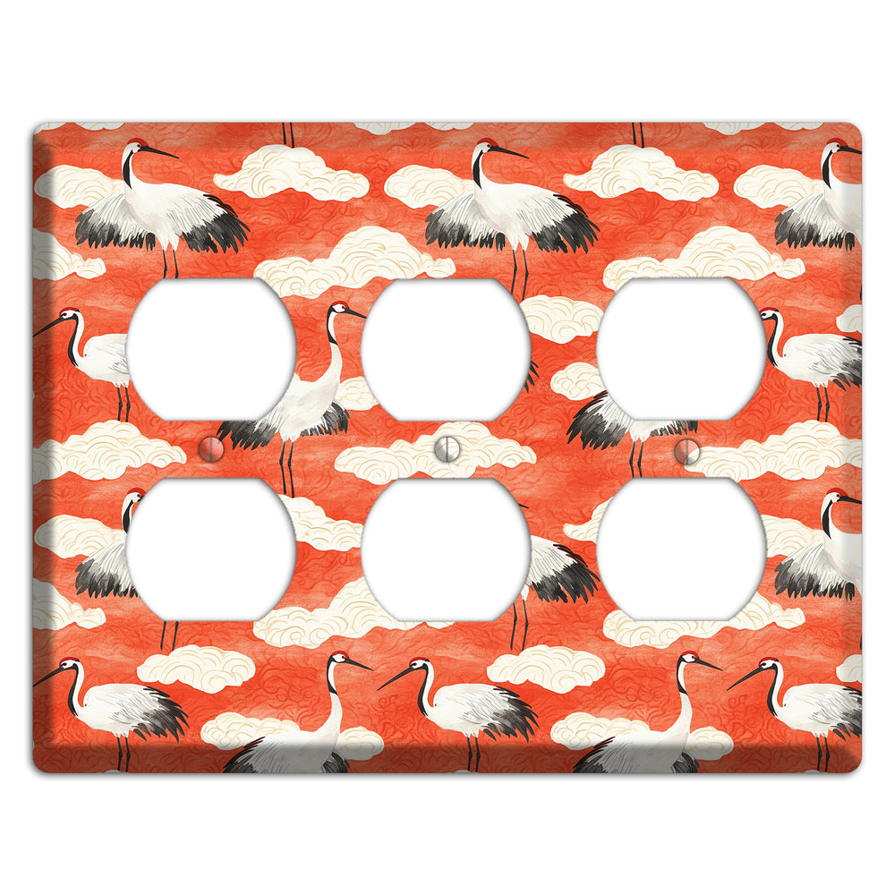 Vermillion Cloud Ceremony 3 Duplex Wallplate